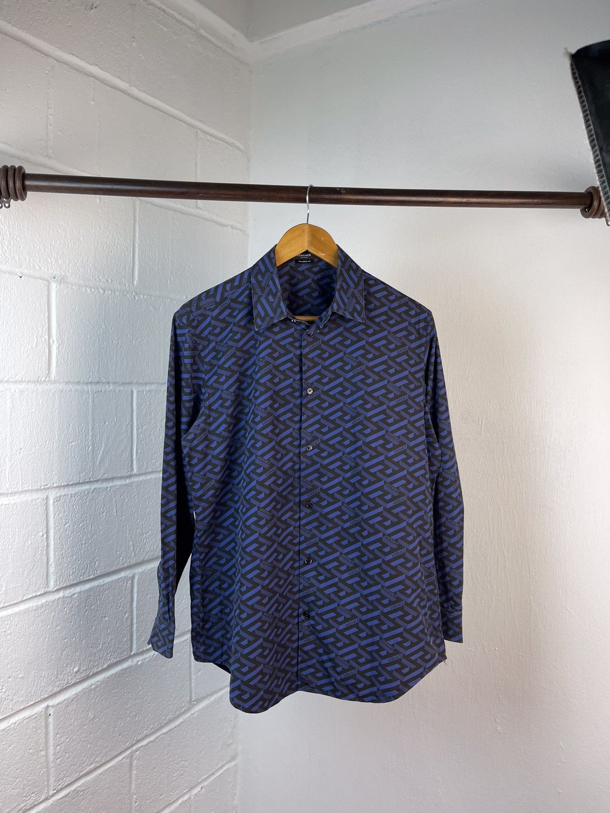 Versace La Greca Button Up