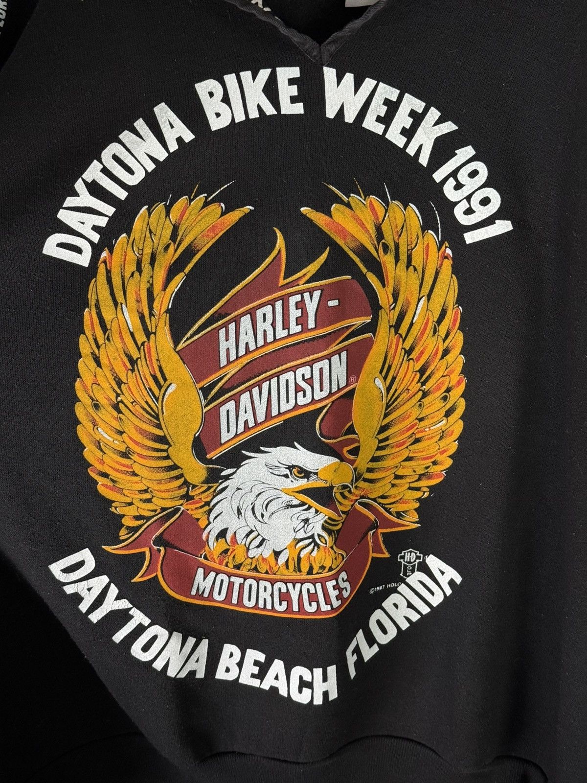 Harley Davidson Vintage 1991 Harley Davidson Daytona Beach Sleeveless Tshirt Size US XL / EU 56 / 4 - 2 Thumbnail