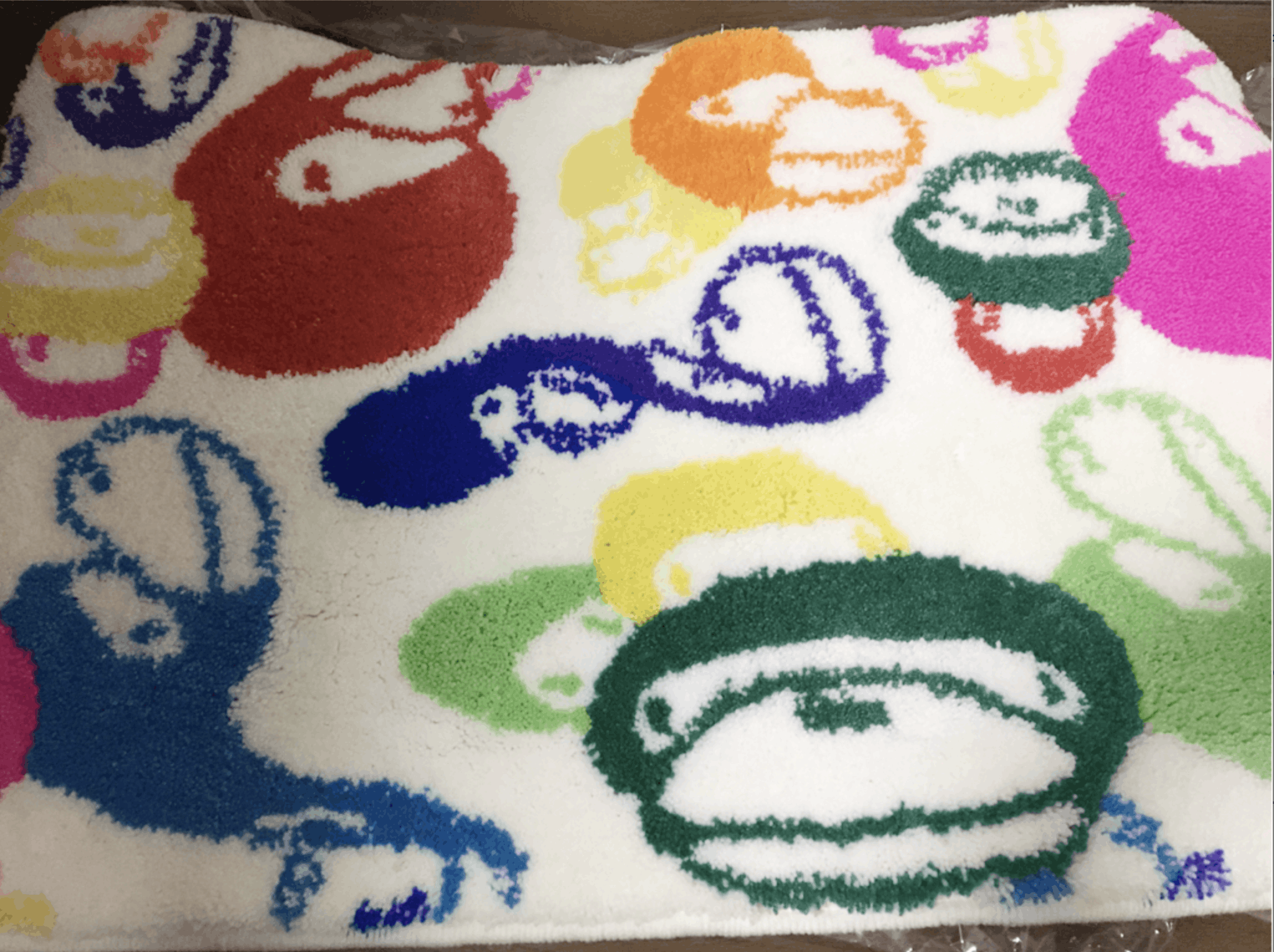 Bape × Nigo BABY MILO MULTICOLOR RUG Size ONE SIZE - 1 Thumbnail