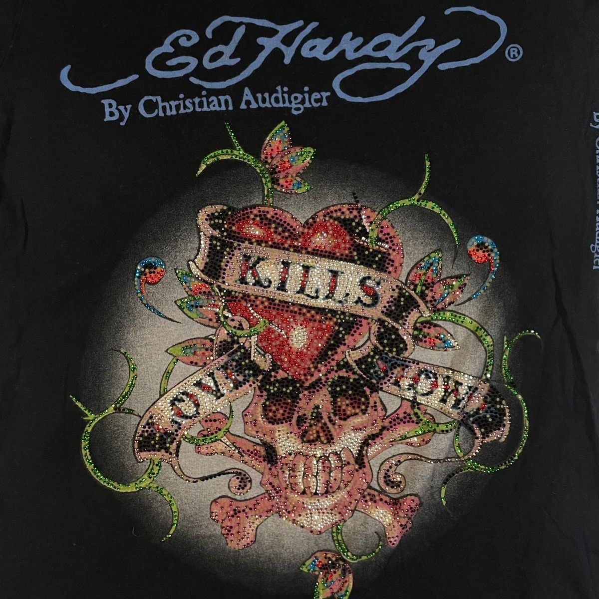 Ed Hardy Ed Hardy black and blue graphic tee T-shirt Size M / US 6-8 / IT 42-44 - 8 Thumbnail