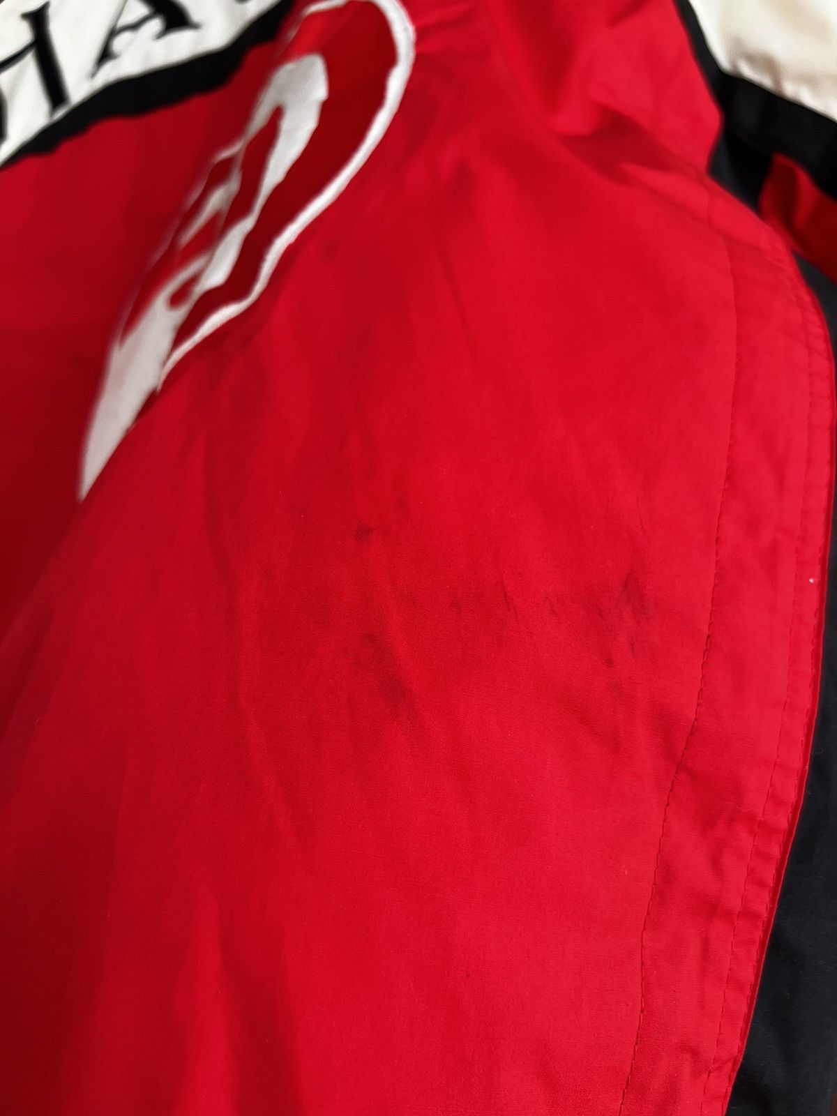 NBA Vintage 90s Nutmeg Campri Atlanta Hawks NBA Satin Jacket Size US XL / EU 56 / 4 - 11 Thumbnail