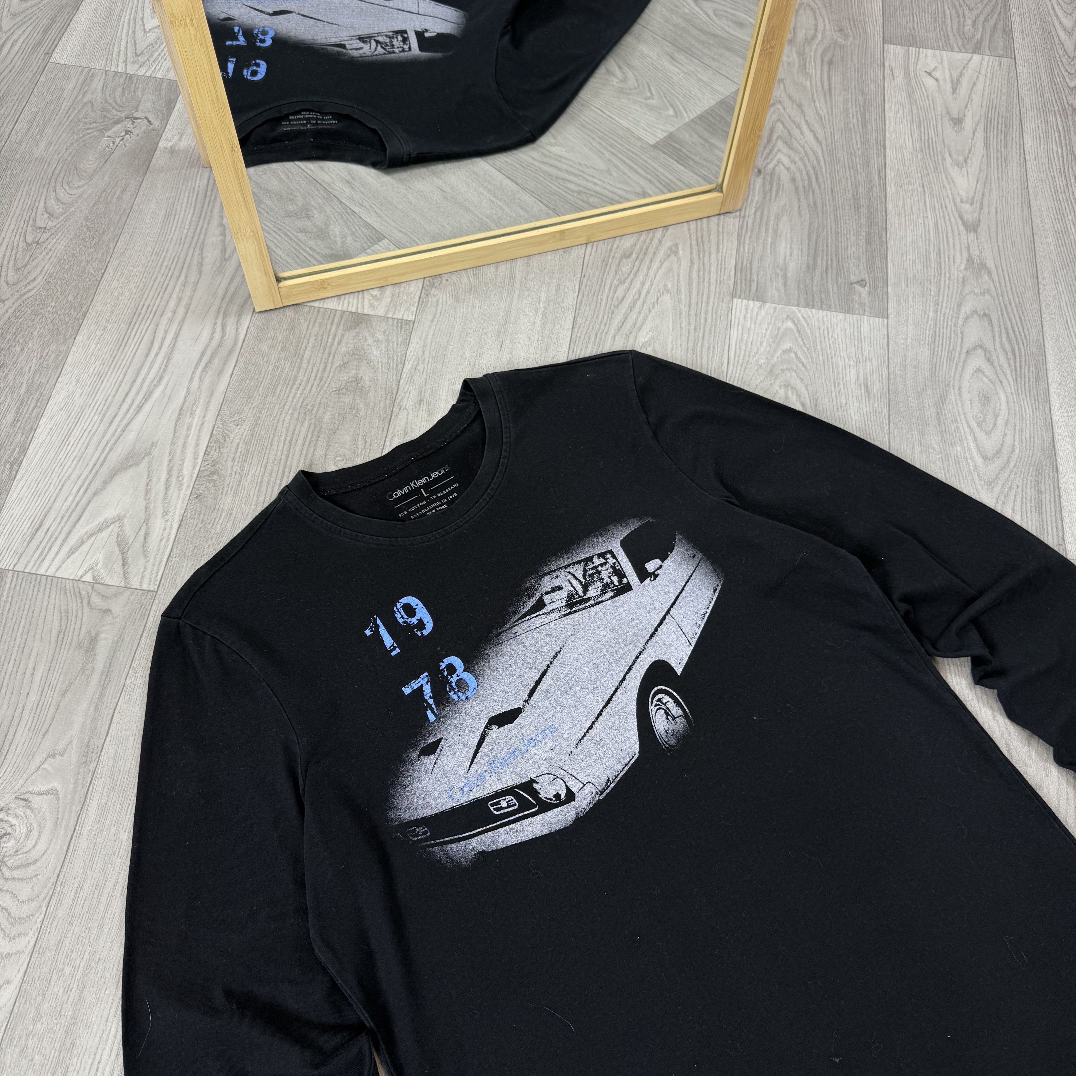 Calvin Klein Vintage Calvin Klein Jeans Y2K Graphic Long Sleeve Tee Shirt Size US L / EU 52-54 / 3 - 5 Thumbnail