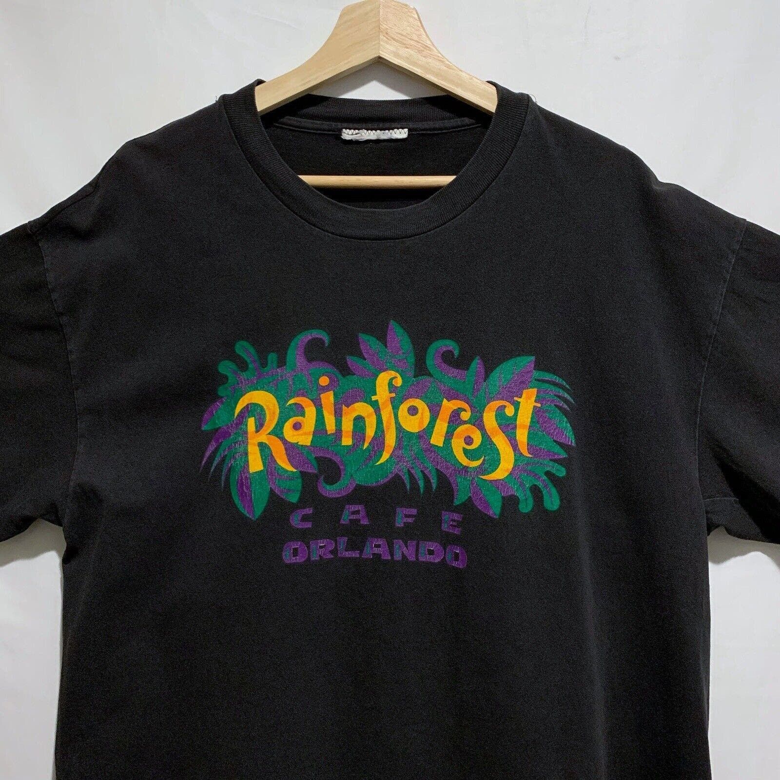 Rainforest Cafe Vintage 90s Colorful 2024 Fruit Parrot T-shirt