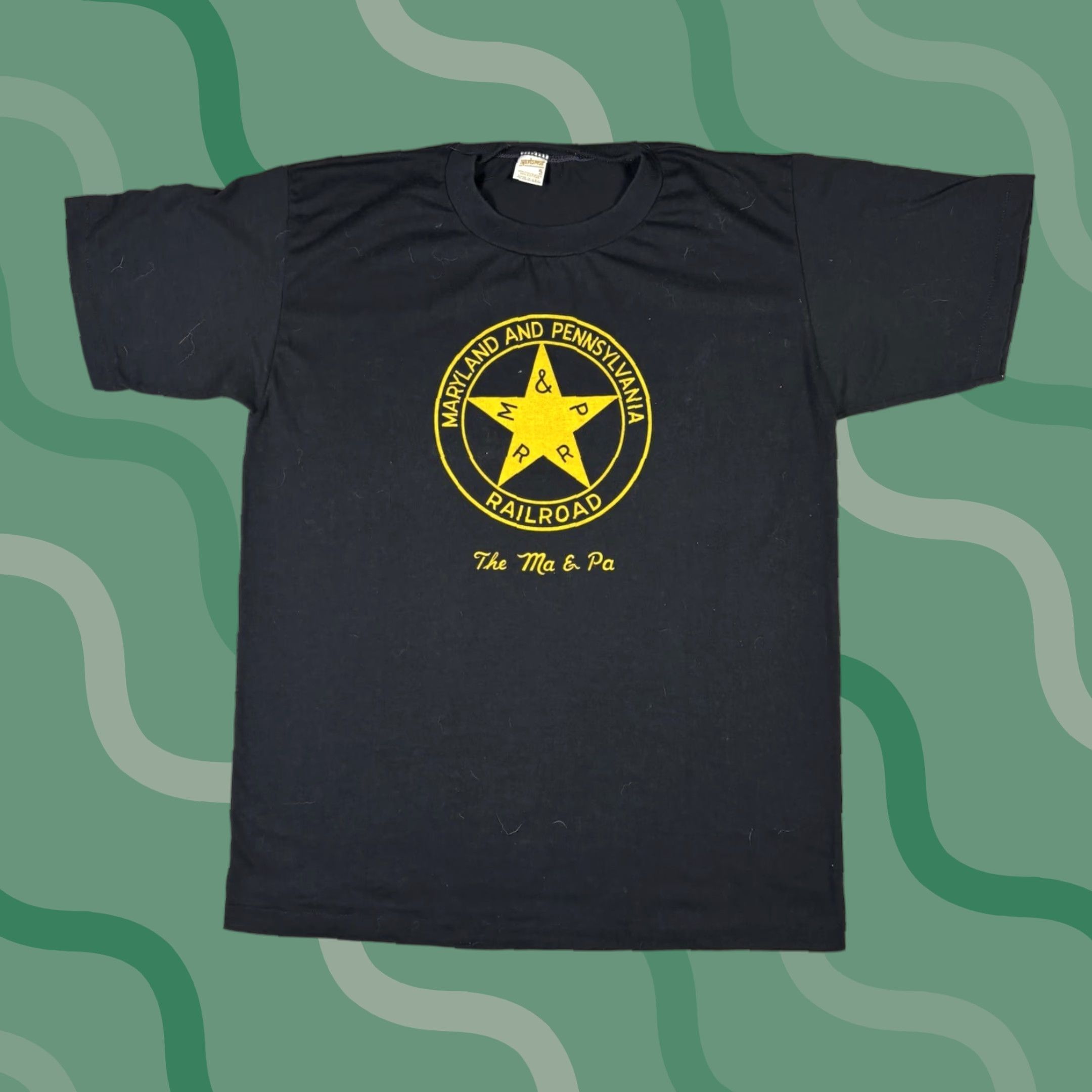 Logo 7 VINTAGE Maryland Railroads Graphic Logo T Shirt Black XL Size US XL / EU 56 / 4 - 1 Thumbnail