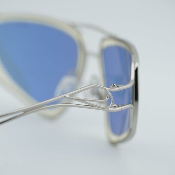 Nike NIKE VEIL EV24048 041 Sunglasses Silver Geometric Frame Size ONE SIZE - 7 Thumbnail