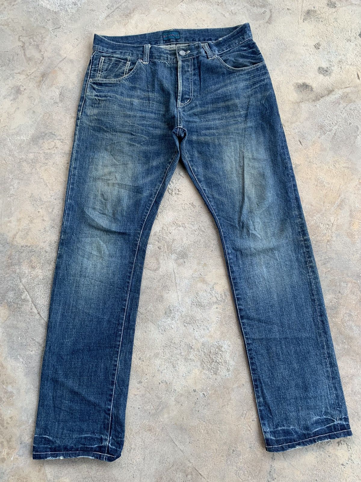 Rage Blue Selvedge Distressed Denim