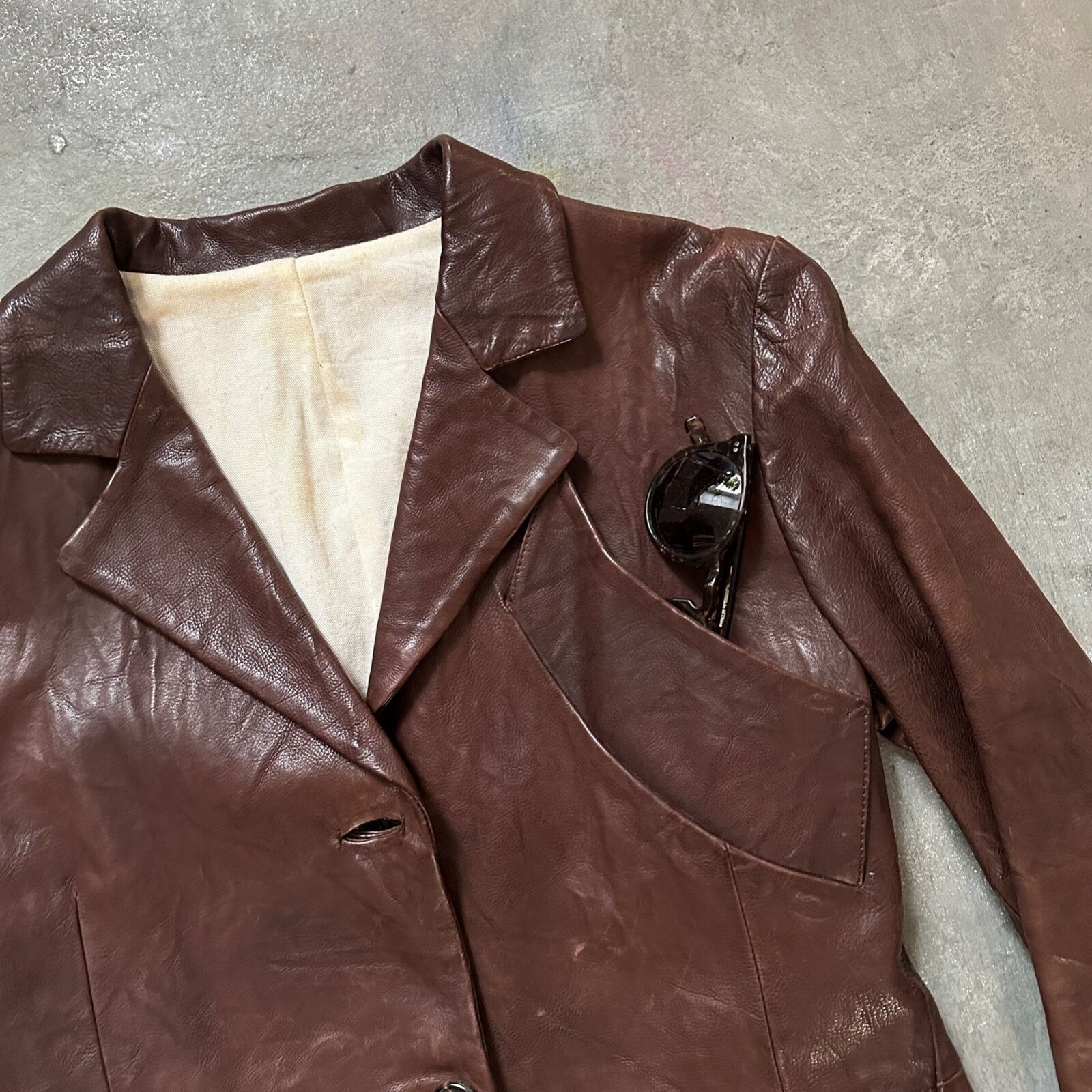 Jil Sander Vintage Real Leather Coat 8945AC