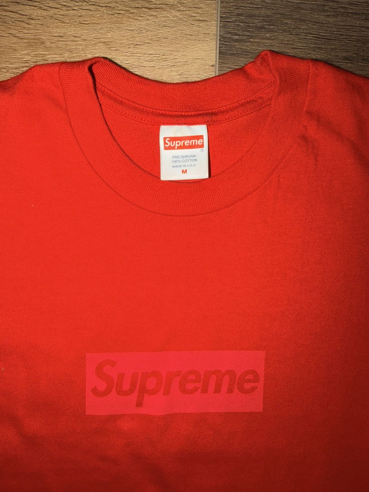 Supreme Supreme Tonal Box Logo Tee Red Size Medium Size US M / EU 48-50 / 2 - 2 Thumbnail