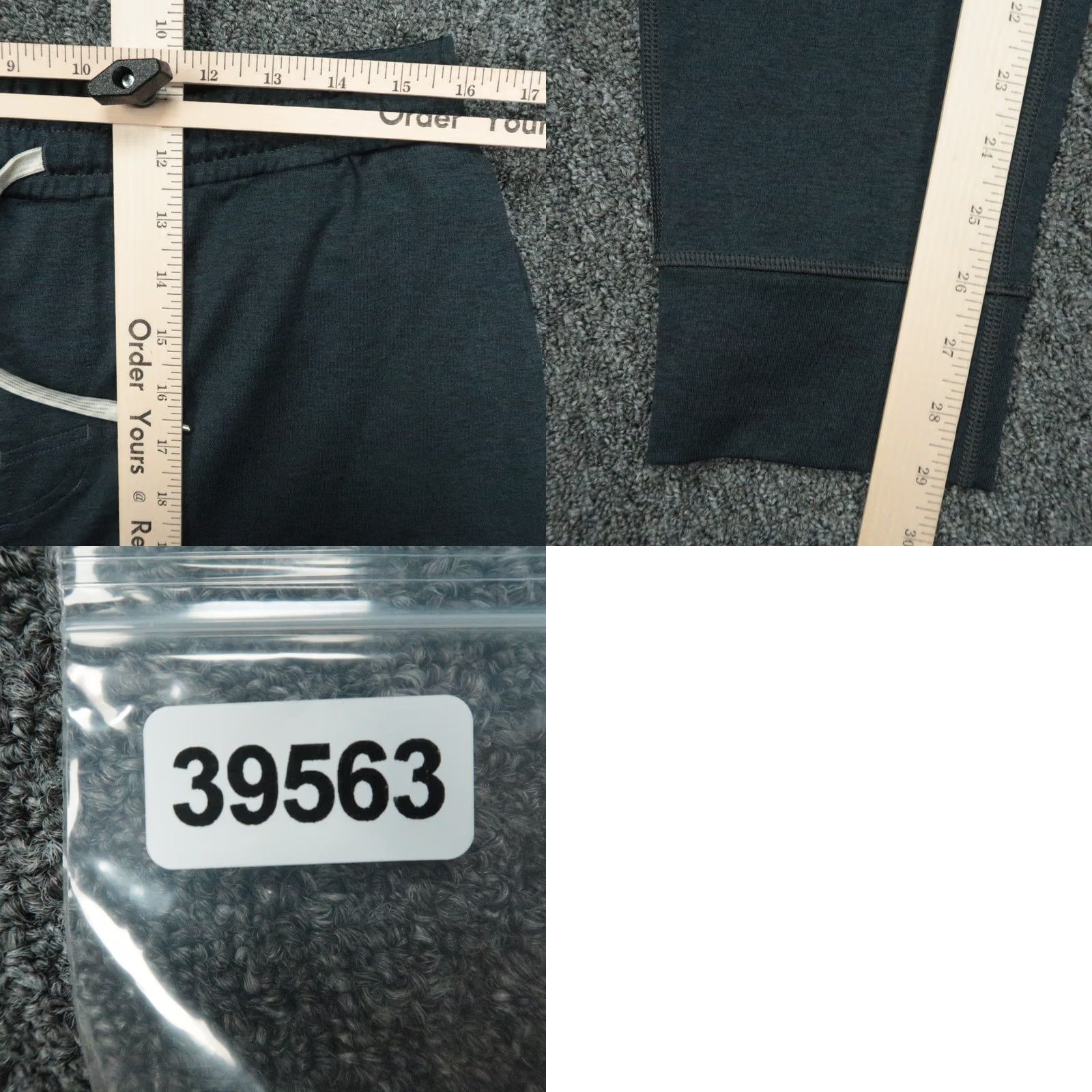 Vuori Vuori Pants Mens Large Blue Sunday Performance Jogger Stretch Zip Pocket V416 Size US 33 - 8 Thumbnail
