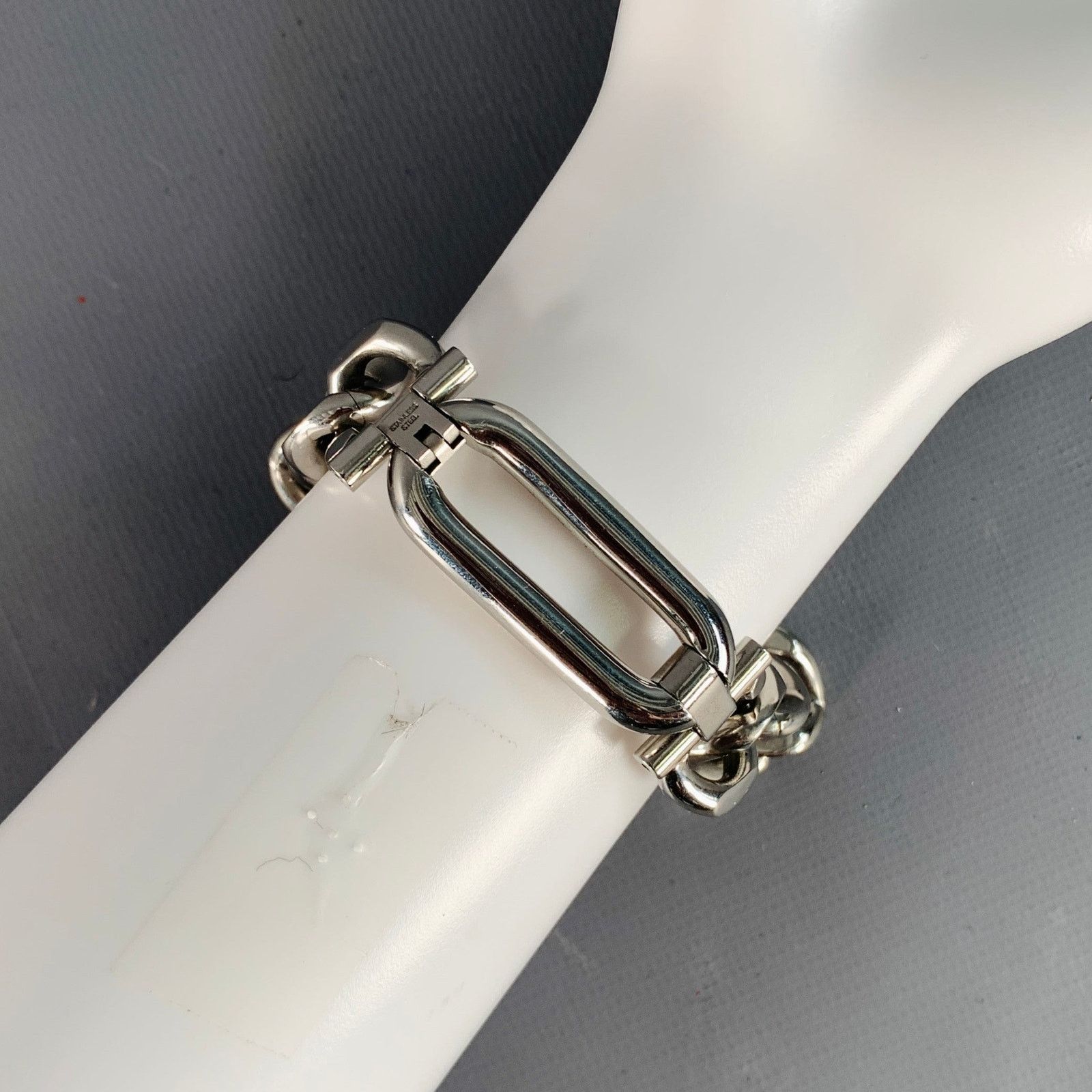Dolce & Gabbana DOLCE & GABBANA Silver Tone Stainless Chunky Chain Bracelet Size ONE SIZE - 2 Thumbnail