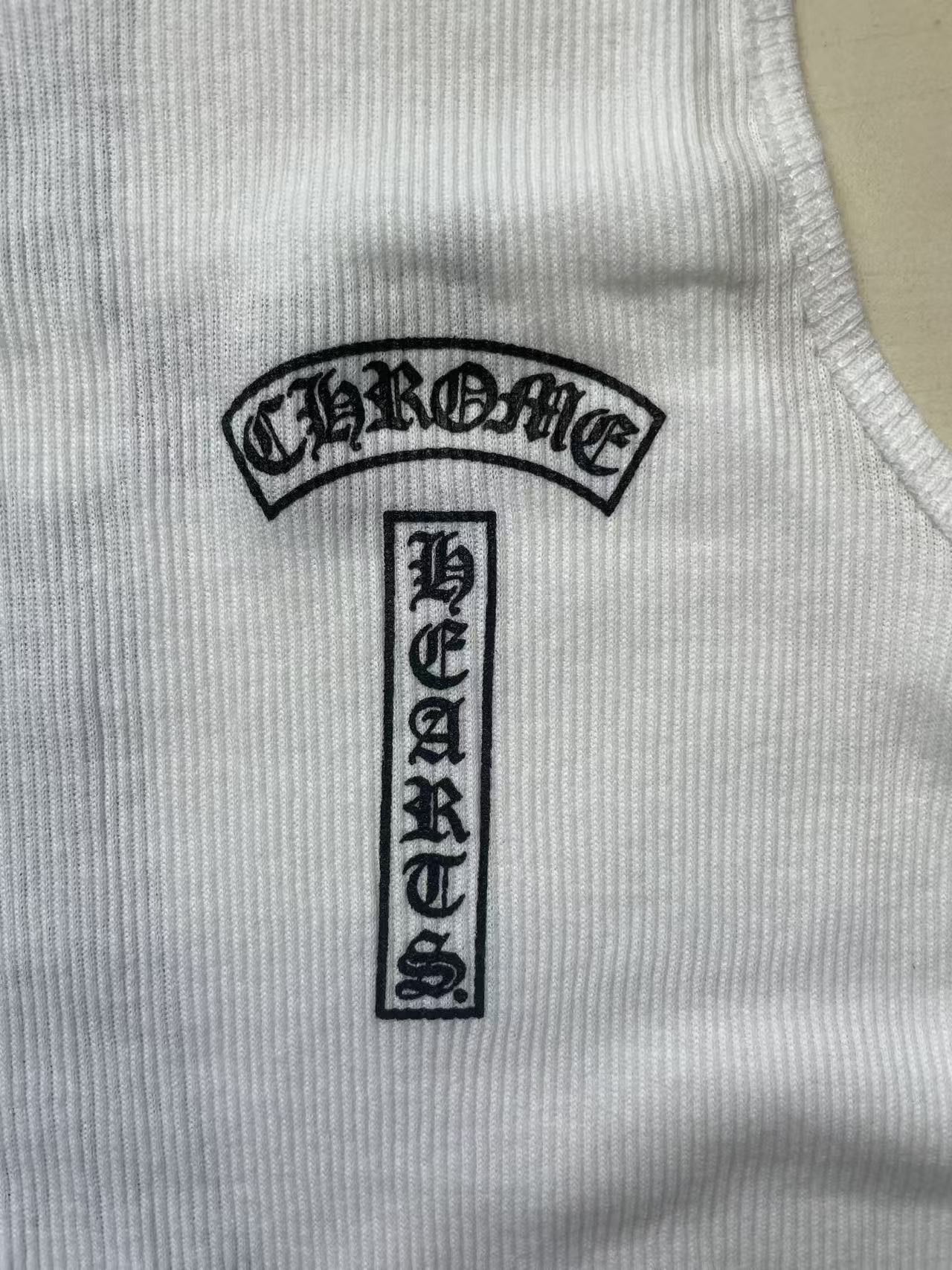 Chrome Hearts Chrome Hearts Cross T-Bar White Tank Top Size S / US 4 / IT 40 - 3 Thumbnail