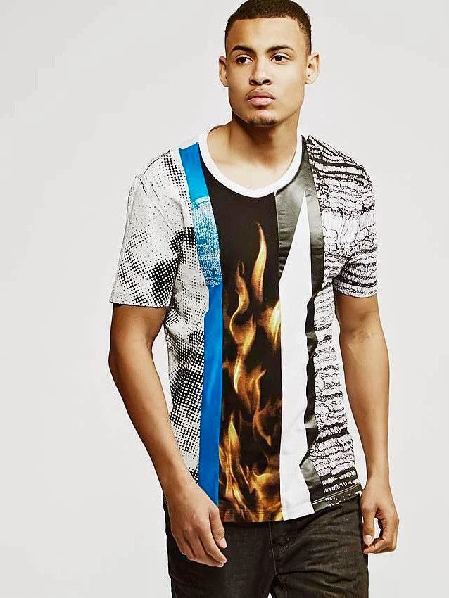 Maison Margiela Maison Margiela Shadow flame line pattern T-shirt Size US S / EU 44-46 / 1 - 9 Thumbnail
