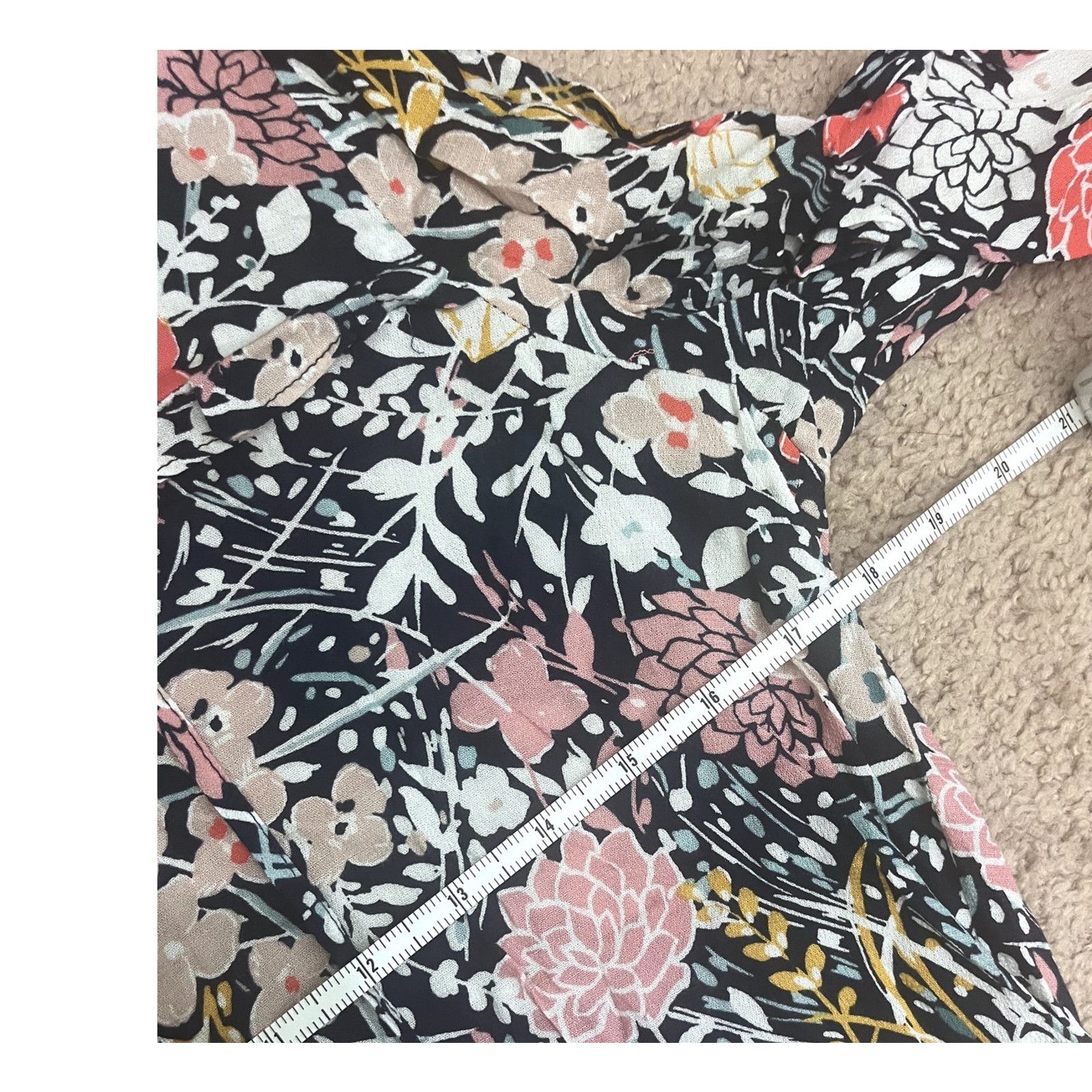 Anthropologie Pink Floral Maeve Long Sleeve Blouse M Size M / US 6-8 / IT 42-44 - 4 Thumbnail
