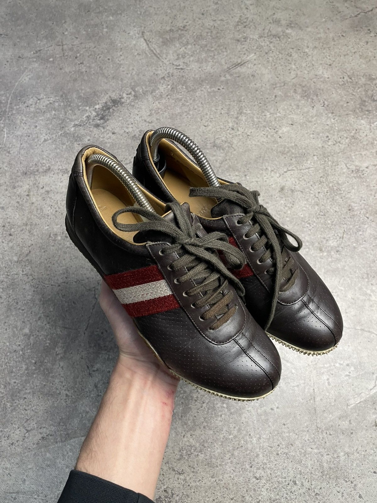 Bally Bally Leather Brown sneakers size EU38 Size US 8 / IT 38 - 2 Thumbnail