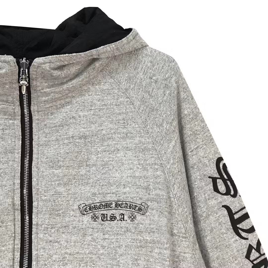 Chrome Hearts Chrome Hearts Tonal Monogram Horseshoe Logo Zip Up Hoodie Size US L / EU 52-54 / 3 - 6 Thumbnail