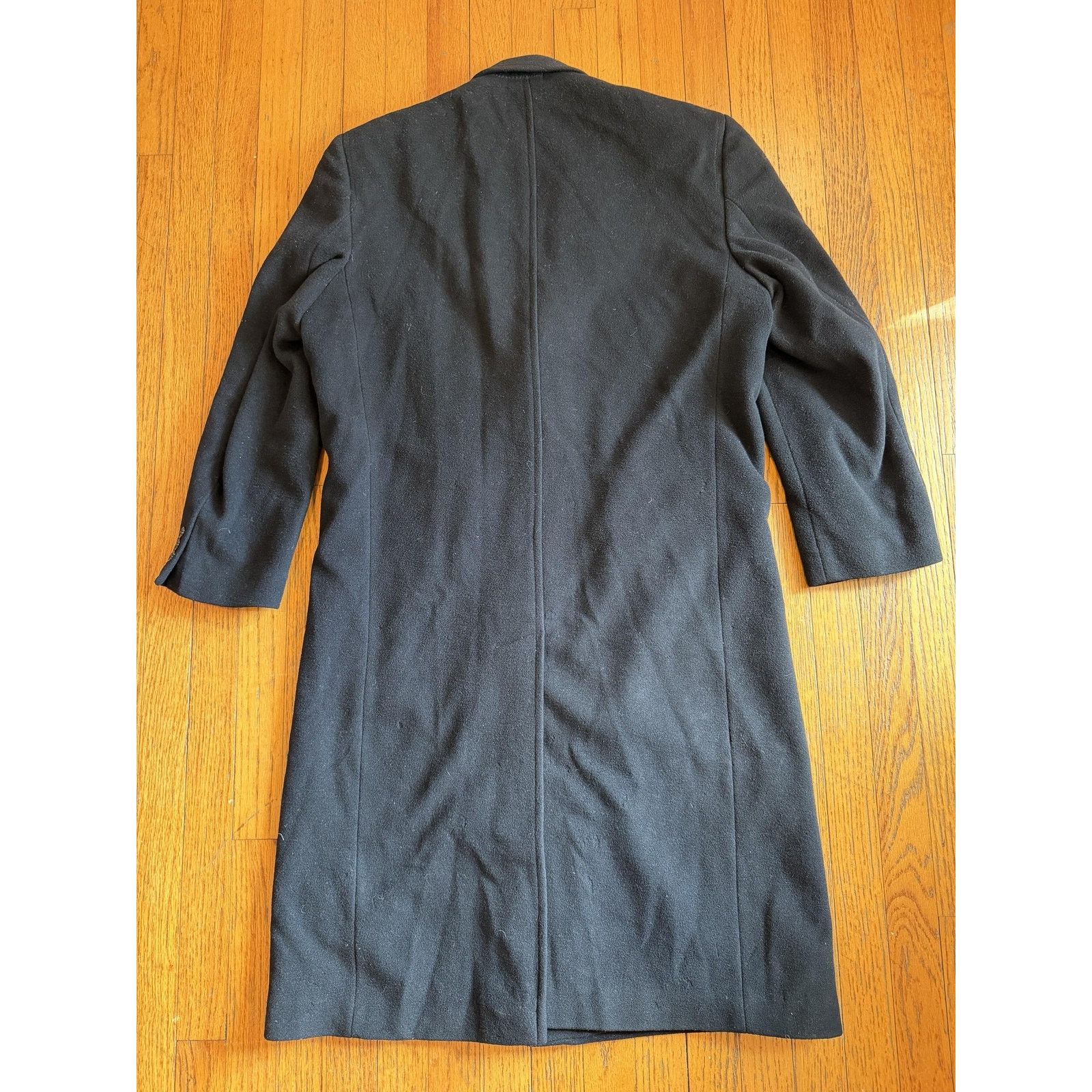 Kasper Kasper Womens Long Cashmere Overcoat M Black Size M / US 6-8 / IT 42-44 - 8 Thumbnail