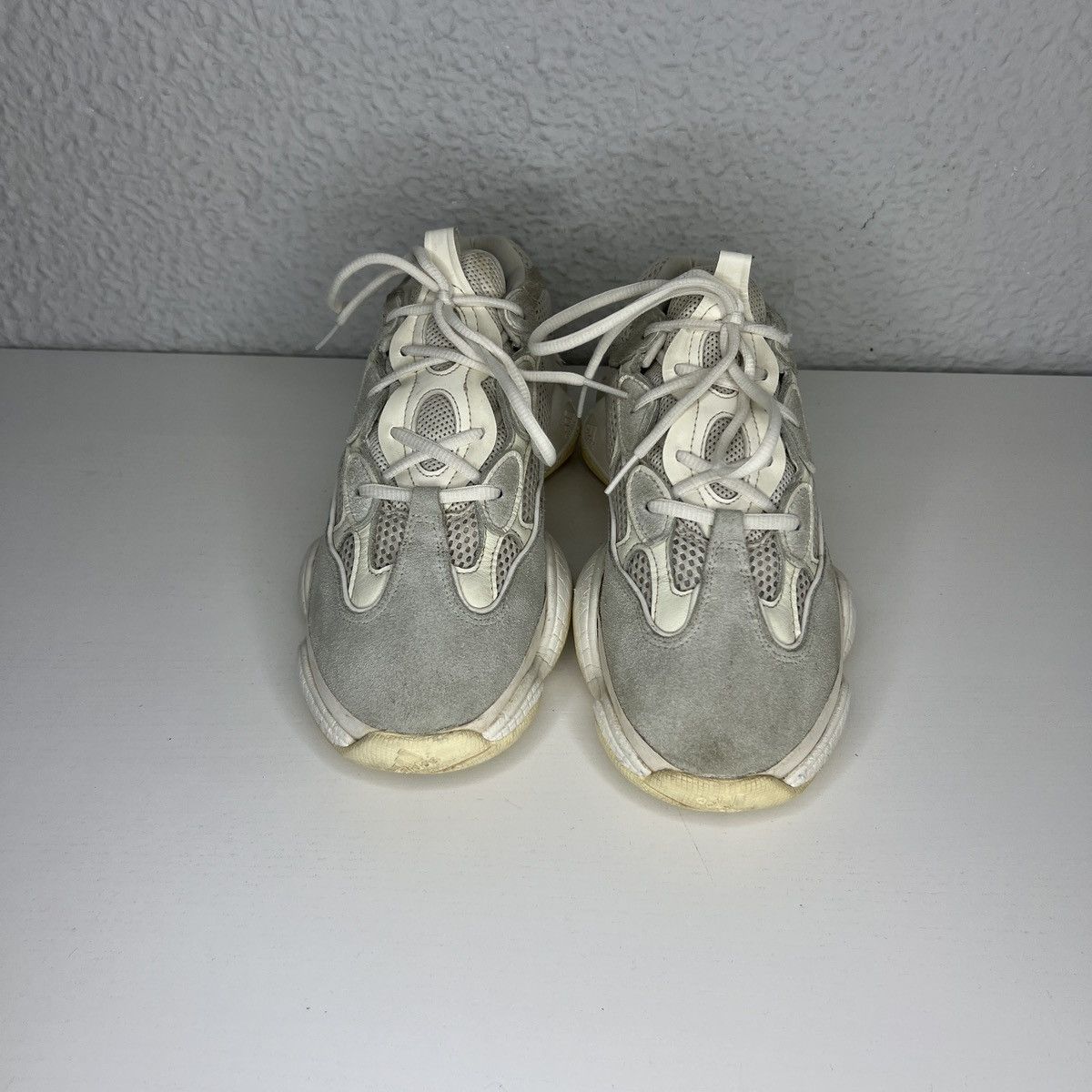 Adidas Adidas x Yeezy 500 ‘Bone White’ Size US 9.5 / EU 42-43 - 2 Thumbnail