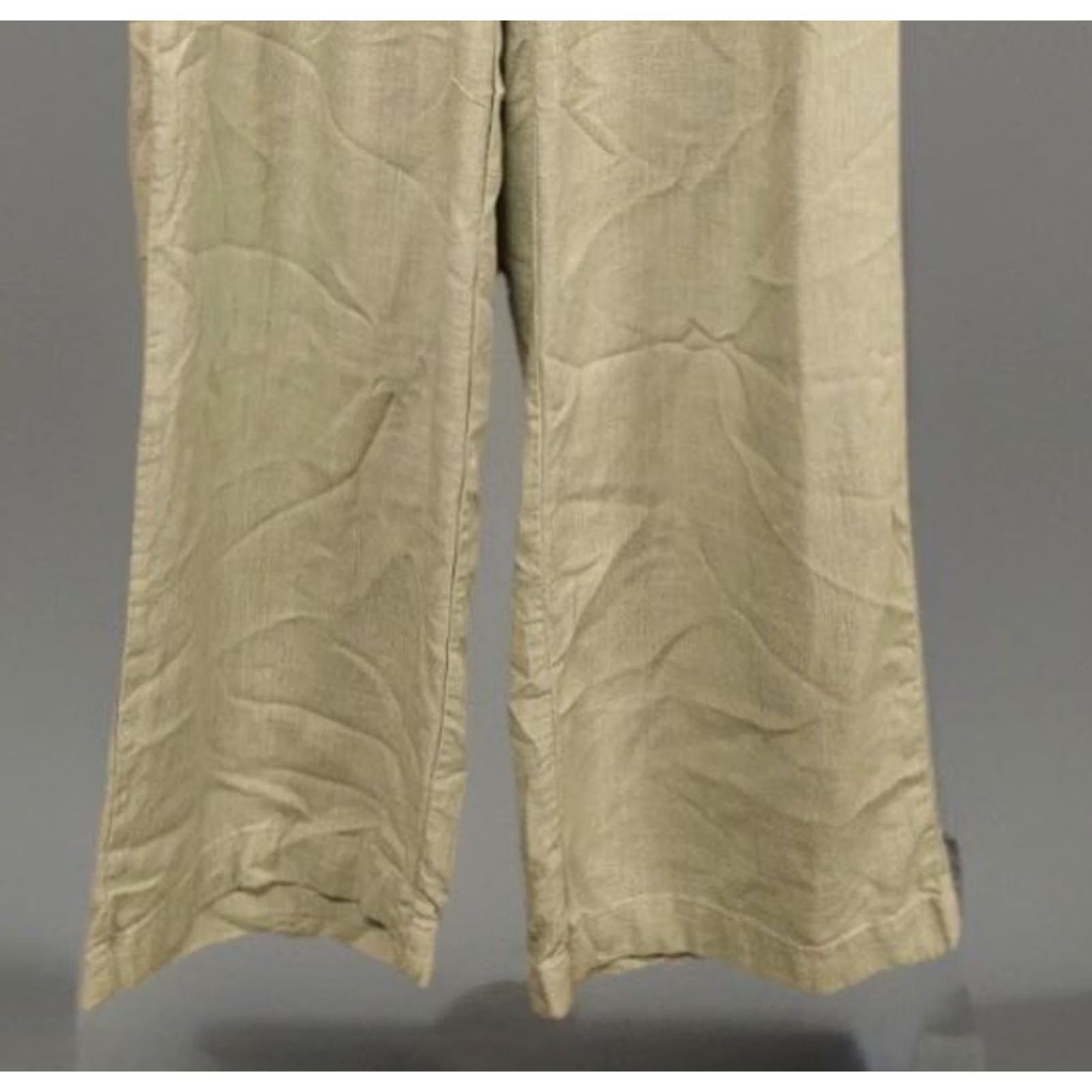Olive Thread & Supply Pants Wide Leg Linen Rayon Olive Green Small Belted Tie Belt Casual Womens S Size 28" / US 6 / IT 42 - 3 Thumbnail