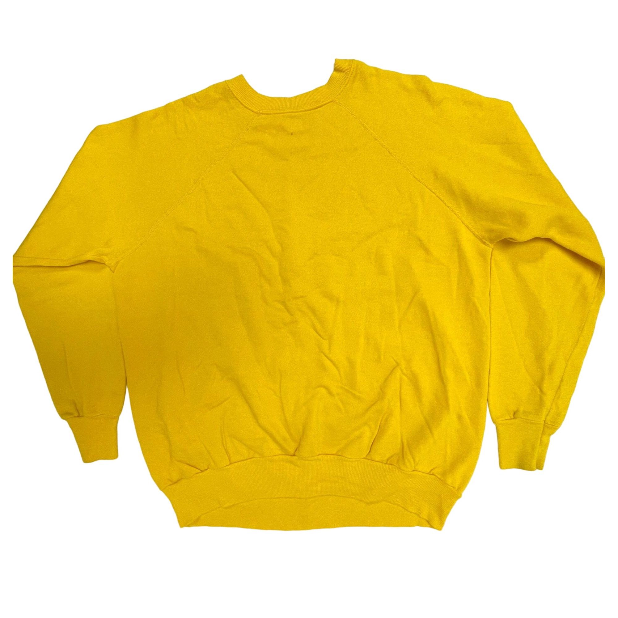 Other VtgTRI BLEND Solid Canary Yellow Pullover RAGLAN Sweatshirt Size US L / EU 52-54 / 3 - 5 Thumbnail