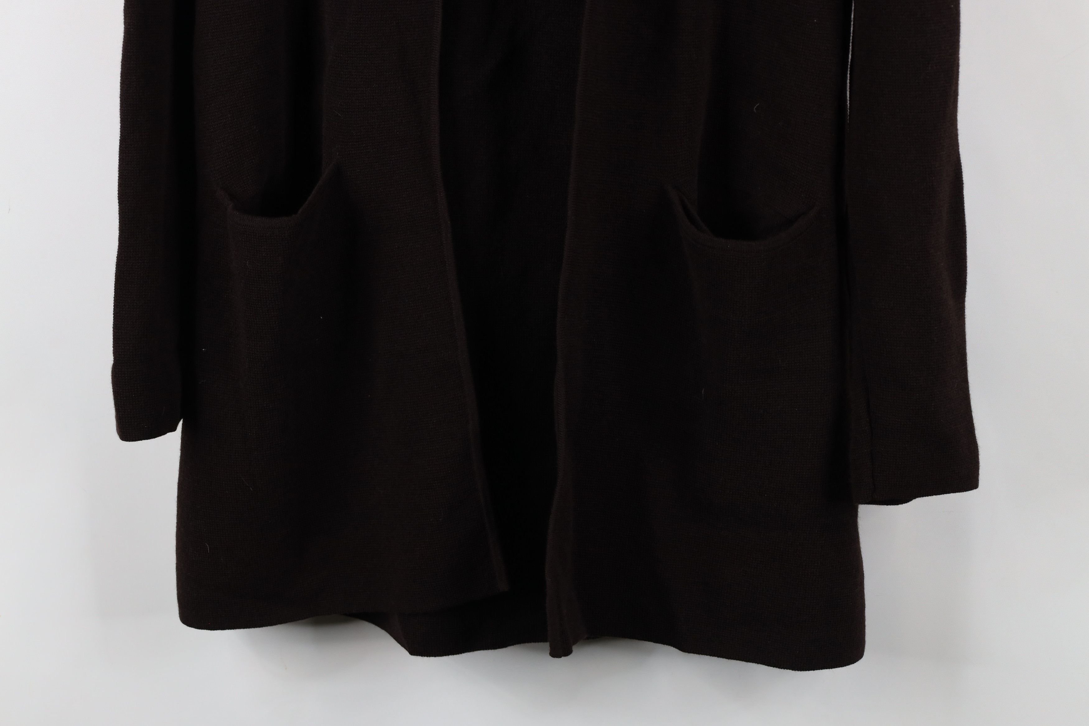 Eileen Fisher × Vintage Eileen Fisher Heavyweight Knit Open Front Cardigan Sweater Size S / US 4 / IT 40 - 3 Thumbnail