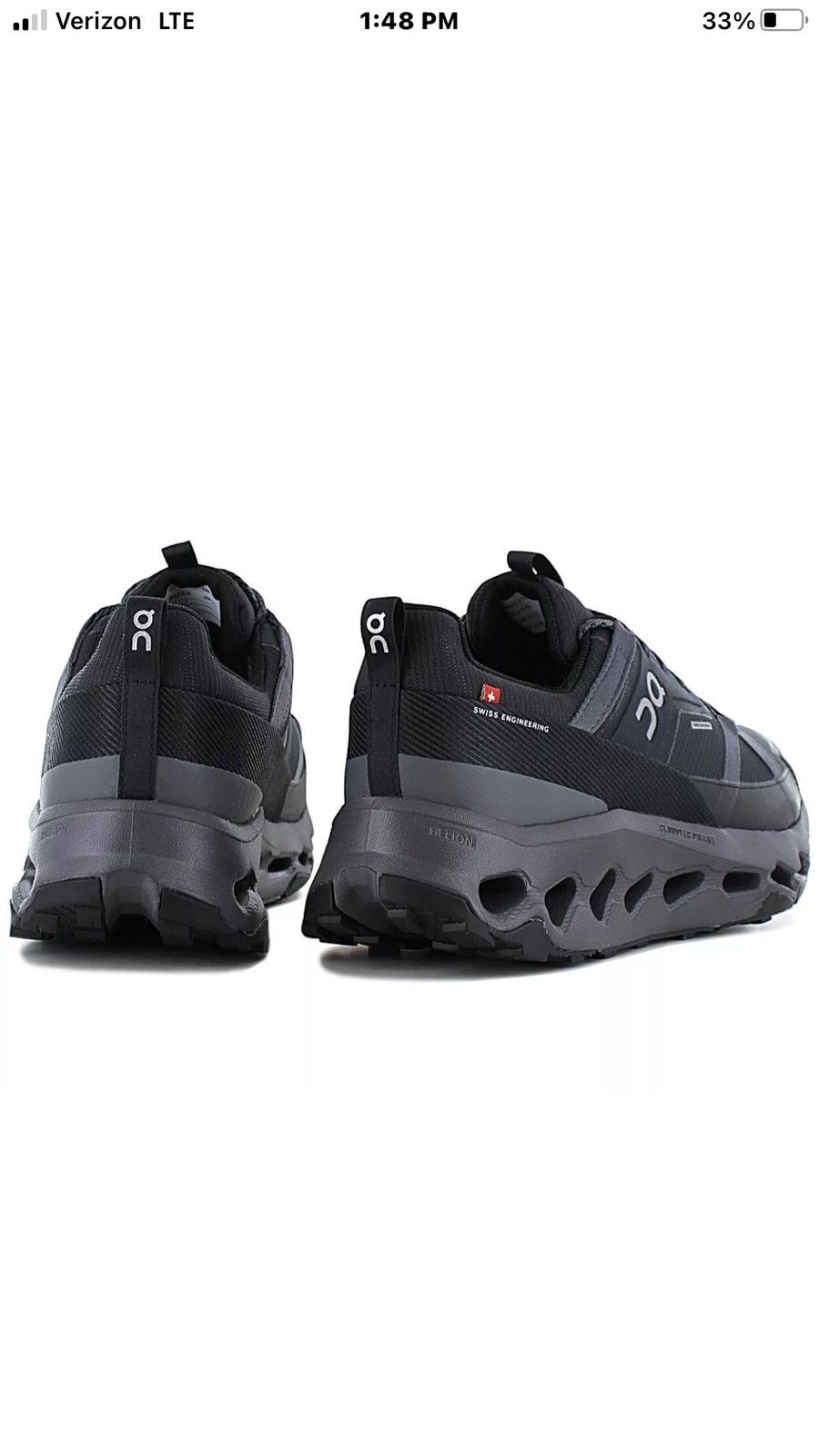 On On Cloudhorizon Waterproof Black Eclipse 3 Men Hiking Shoes Size US 12 / EU 45 - 5 Thumbnail