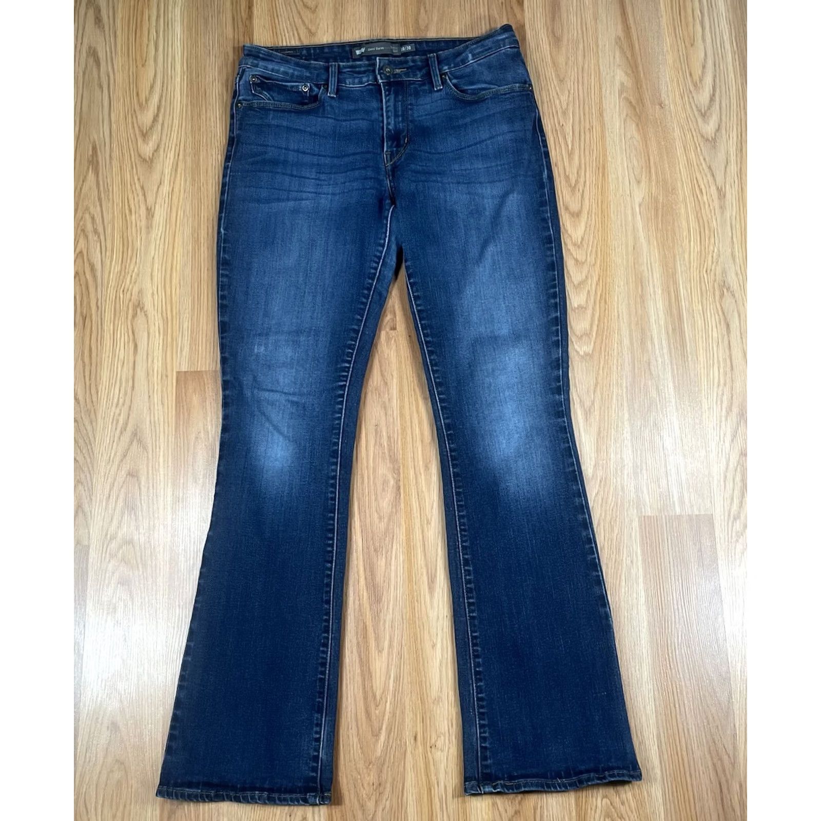 Levi's Levi’s Jeans Womens 10/30 Demi Curve Mid Rise Bootcut Denim Blue 30Wx32L Regular 5-Pocket Jeans Mens Womens Boys Girls Size 32" / US 10 / IT 46 - 2 Thumbnail