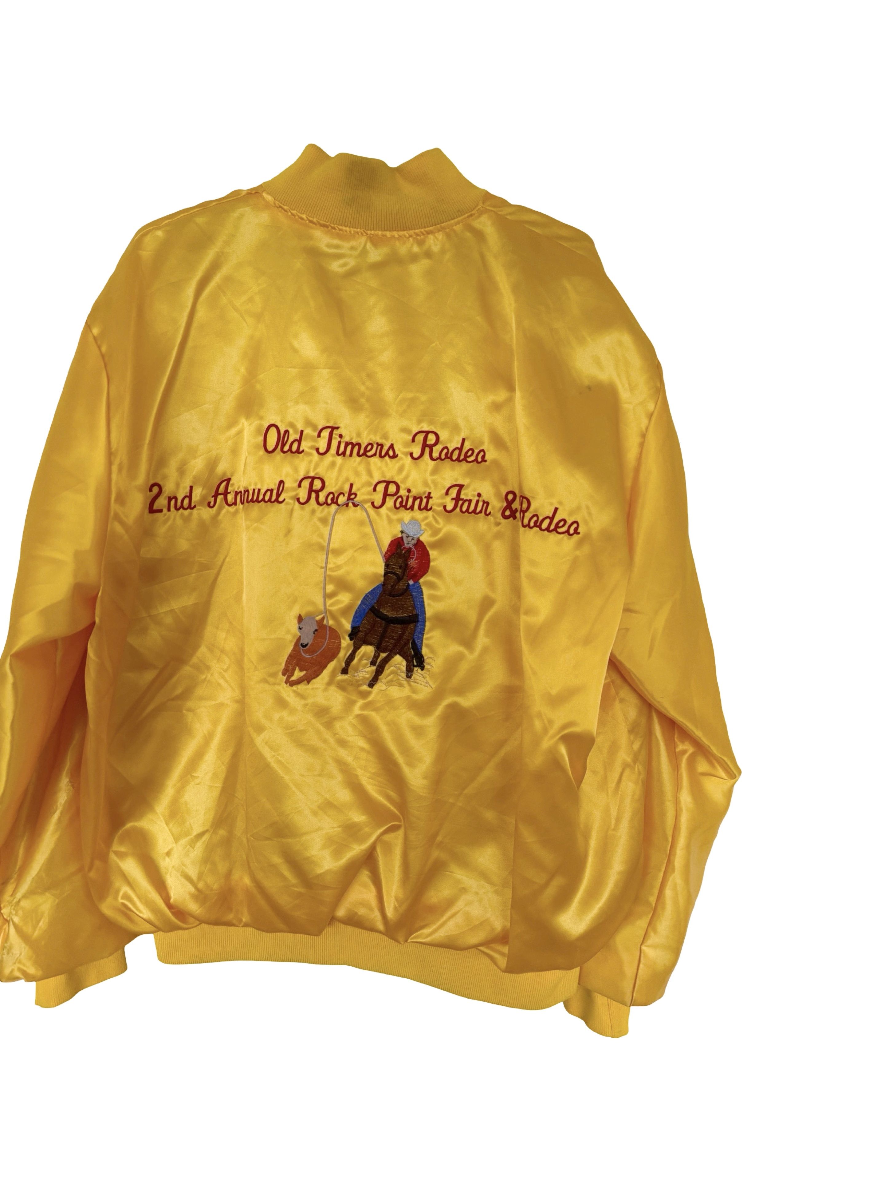 Vintage Old Times Rodeo Vintage Bomber Jacket Size US XL / EU 56 / 4 - 5 Thumbnail