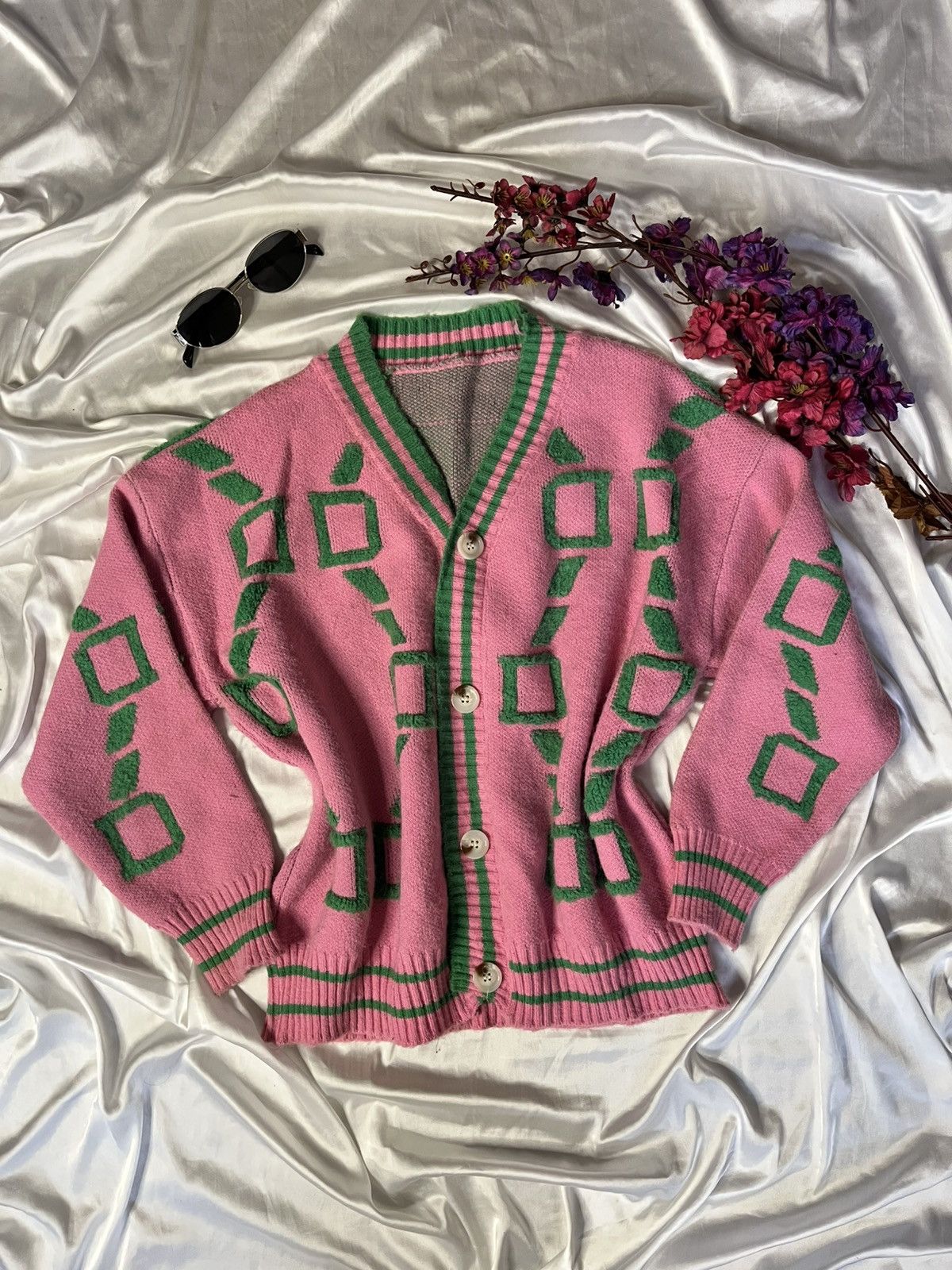Other Pink patterned cardigan Size L / US 10 / IT 46 - 6 Thumbnail