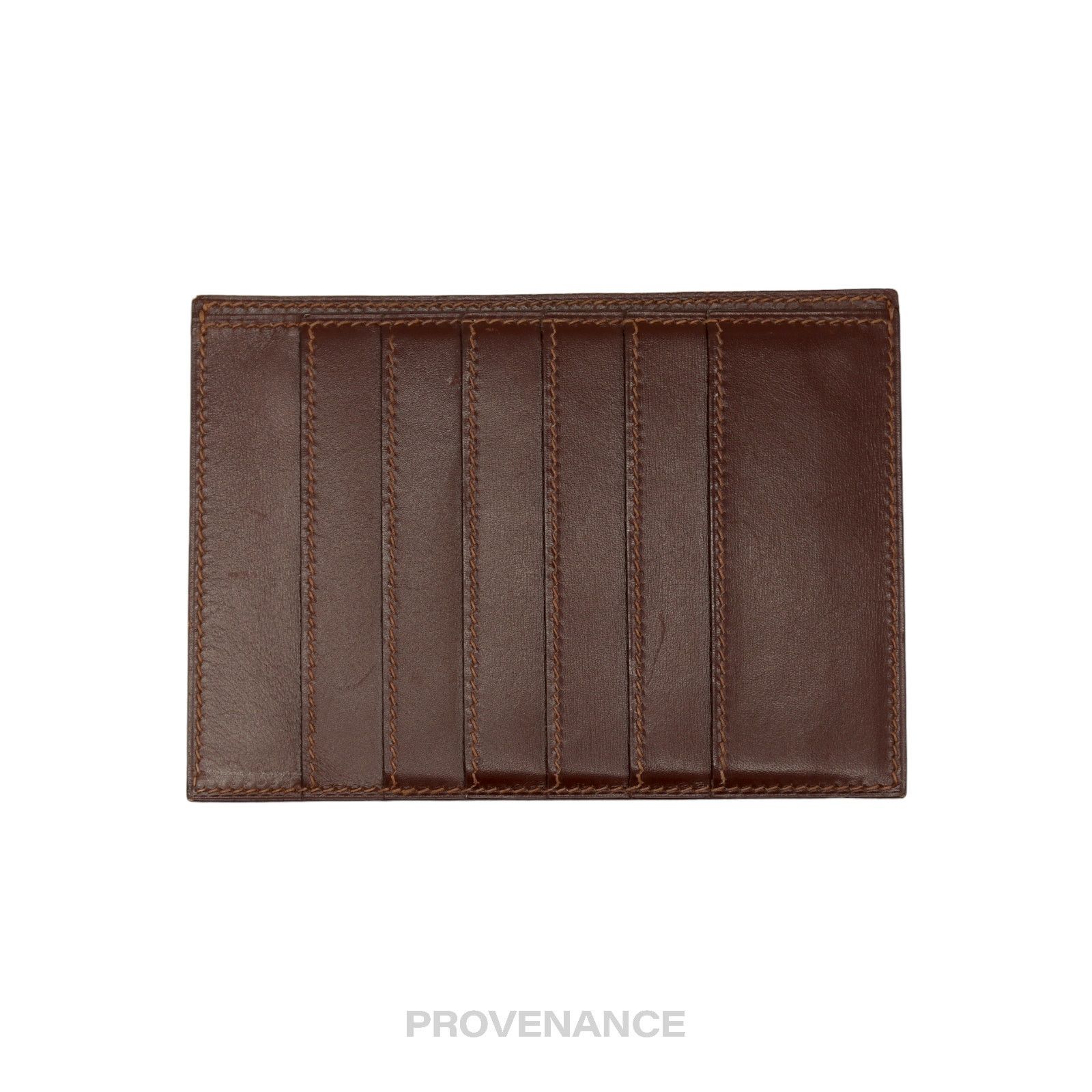 Hermes 🔴 Hermes 6CC Card Holder Wallet - Chocolate Box Calfskin Size ONE SIZE - 4 Thumbnail