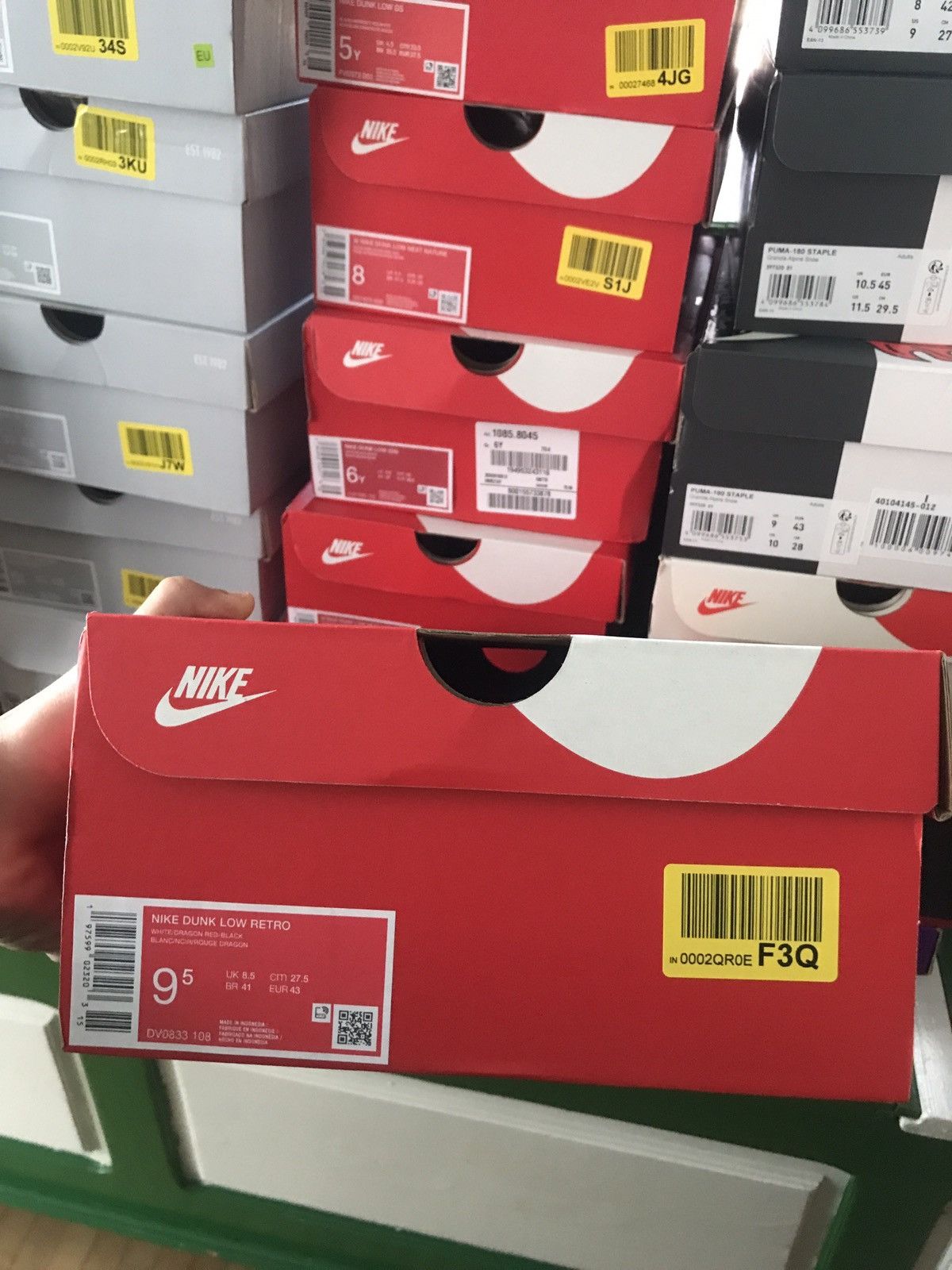 Nike Nike Dunk Low “Dragon Red/White&Black” Size US 9.5 / EU 42-43 - 9 Thumbnail