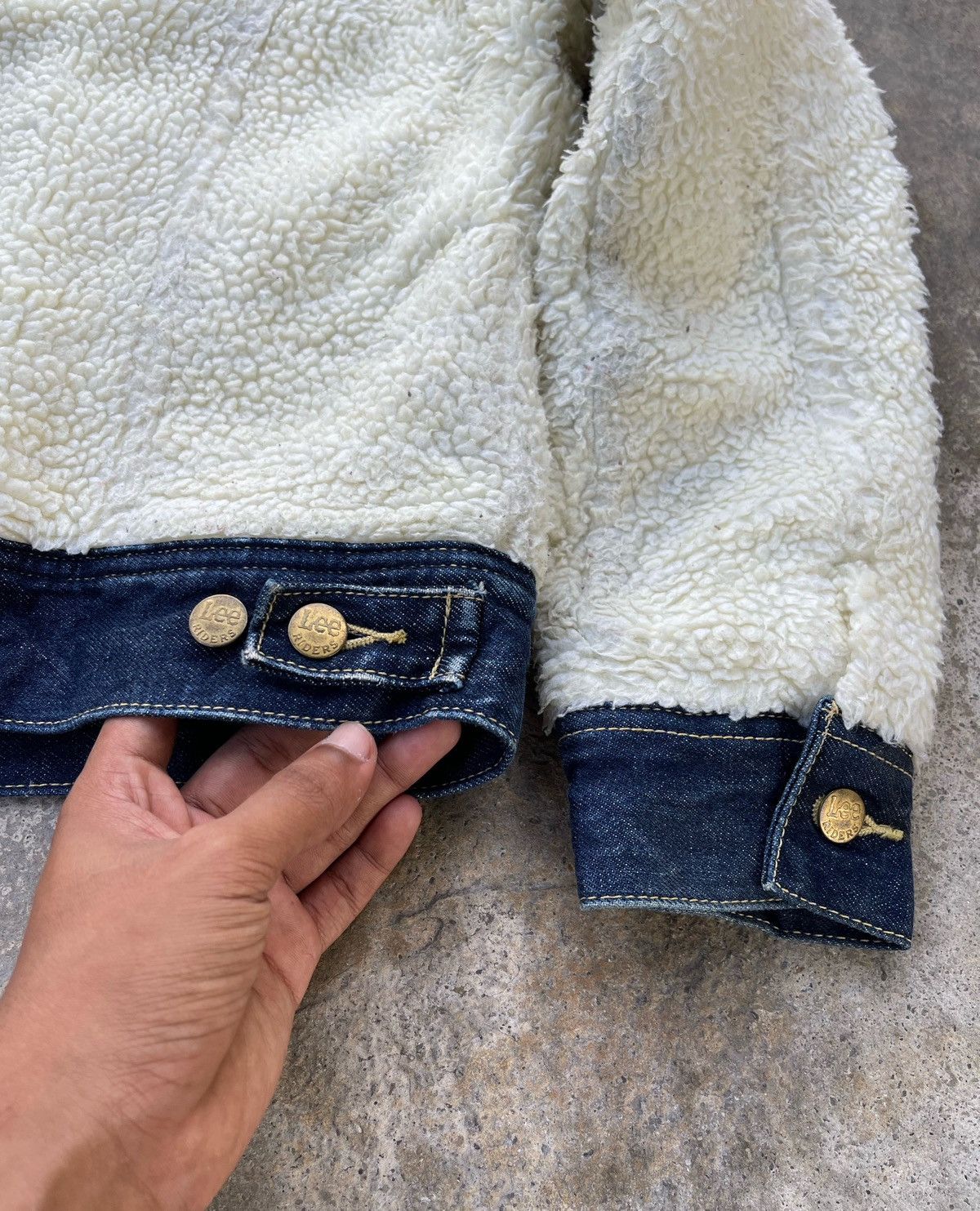 Issey Miyake × Lee 🔥Vintage Lee Storm Rider Sherpa x Denim Jacket Size M / US 6-8 / IT 42-44 - 11 Thumbnail