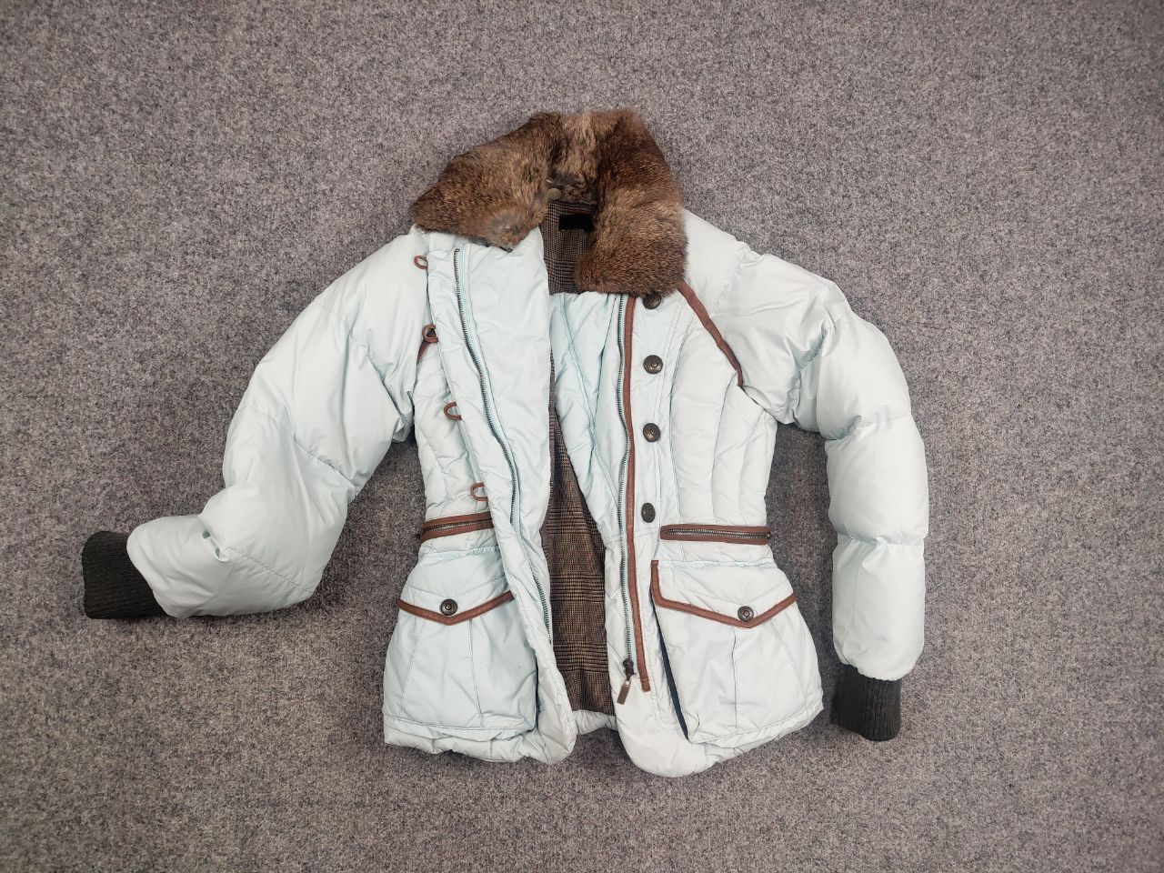 Just Cavalli Roberto Just Cavalli Vtg 90's Asymmetric Zip Fur Down Jacket Size M / US 6-8 / IT 42-44 - 13 Thumbnail