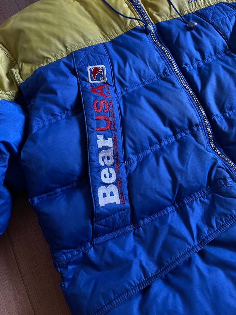 Vintage Bear Usa Down Jacket Big Logo Vintage Size US M / EU 48-50 / 2 - 2 Thumbnail