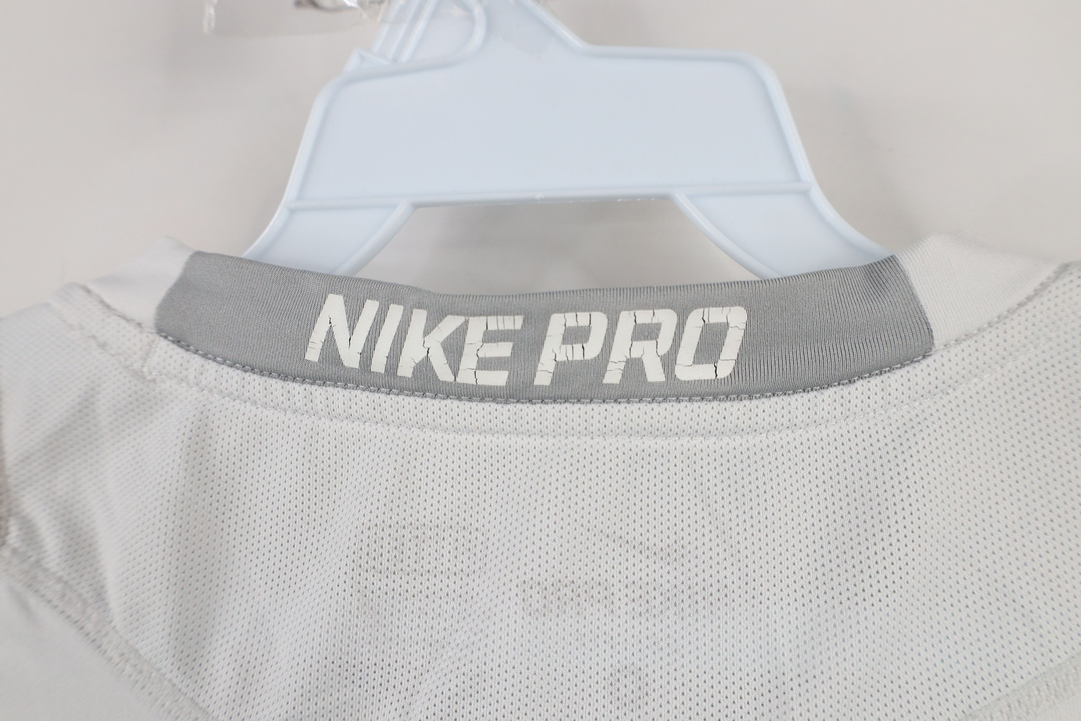Nike × Vintage Nike Pro Compression Short Sleeve Training Gym T-Shirt White Size US S / EU 44-46 / 1 - 10 Thumbnail