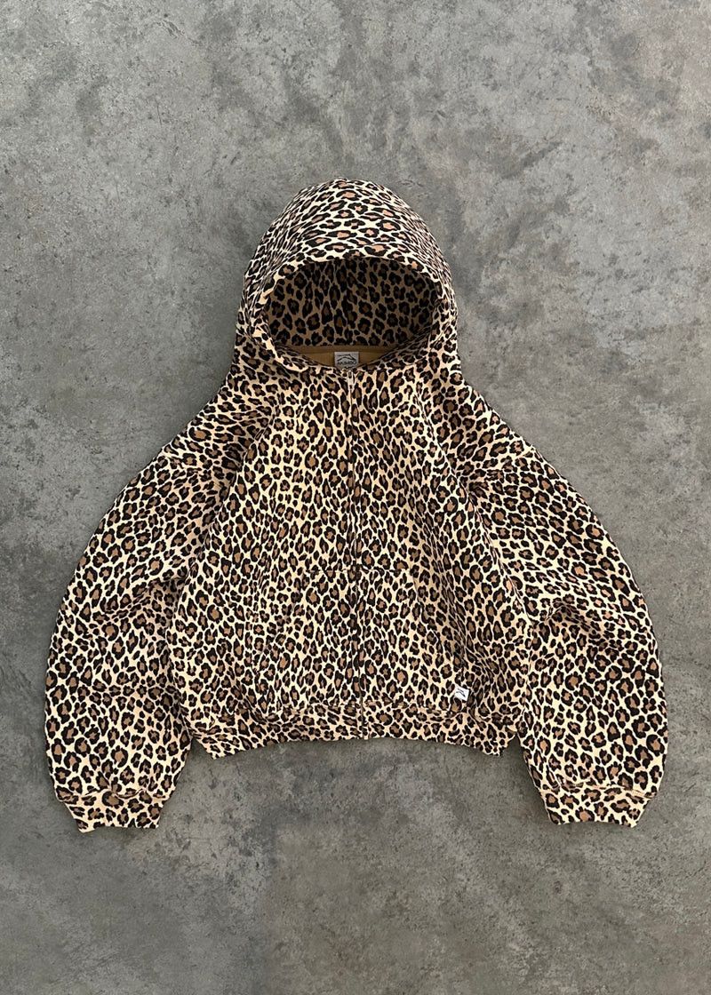 Japanese Brand × Vintage Leapord Fleece Zipper Hoodie Trend Size US L / EU 52-54 / 3 - 1 Thumbnail