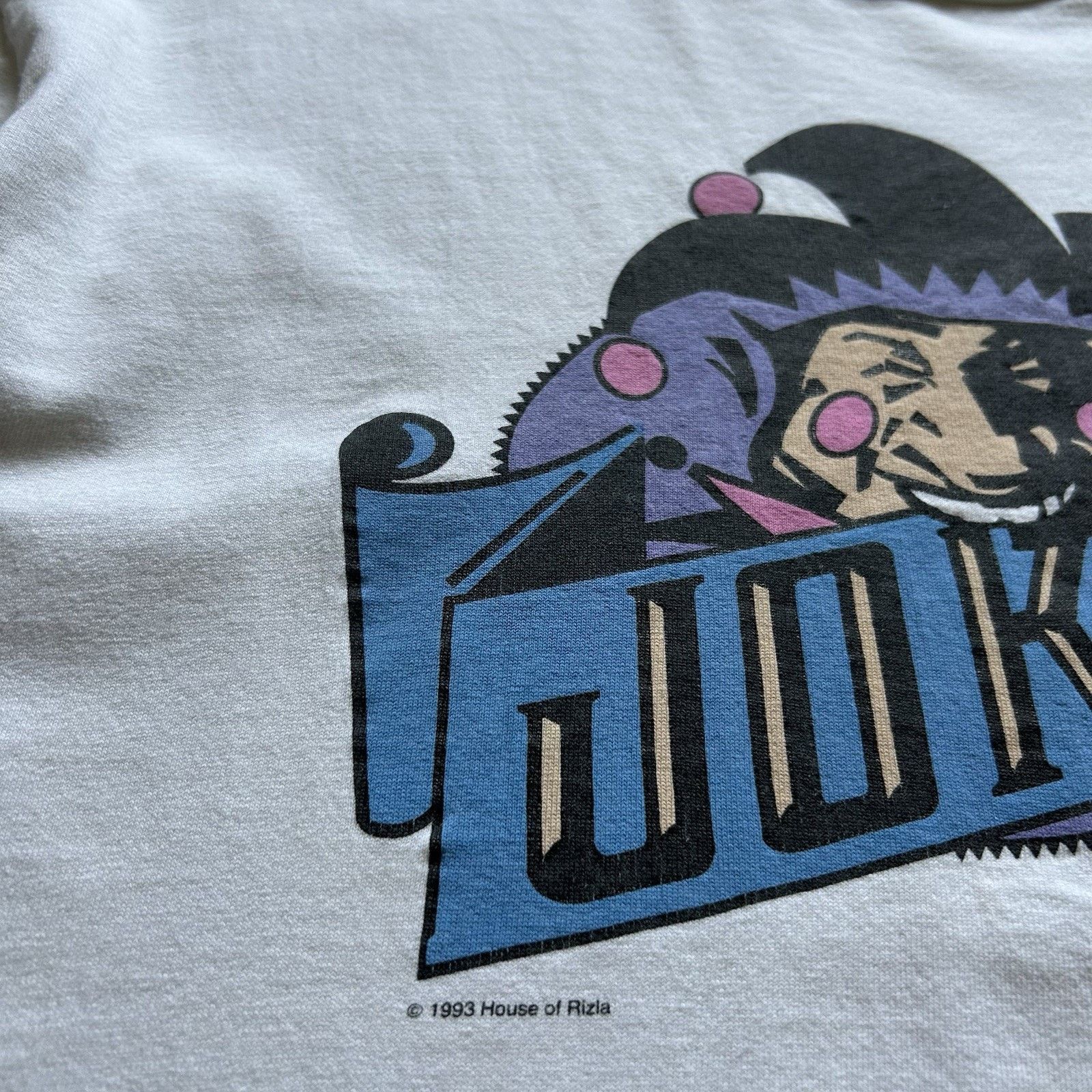 Hanes Vintage Joker T Shirt Large Boxy 90s Made In USA Art Graphic Size US L / EU 52-54 / 3 - 3 Thumbnail