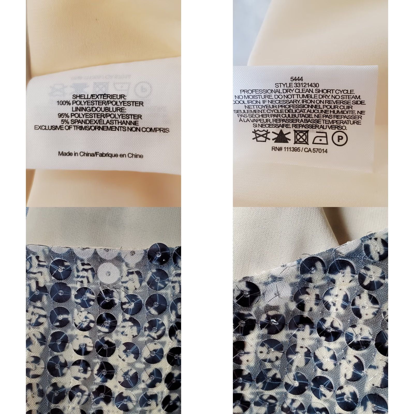 Tory Burch Tory Burch Bristol Sequined Tweed Houndstooth Dress Timberwolf Multi Women's 8 Size M / US 6-8 / IT 42-44 - 8 Thumbnail