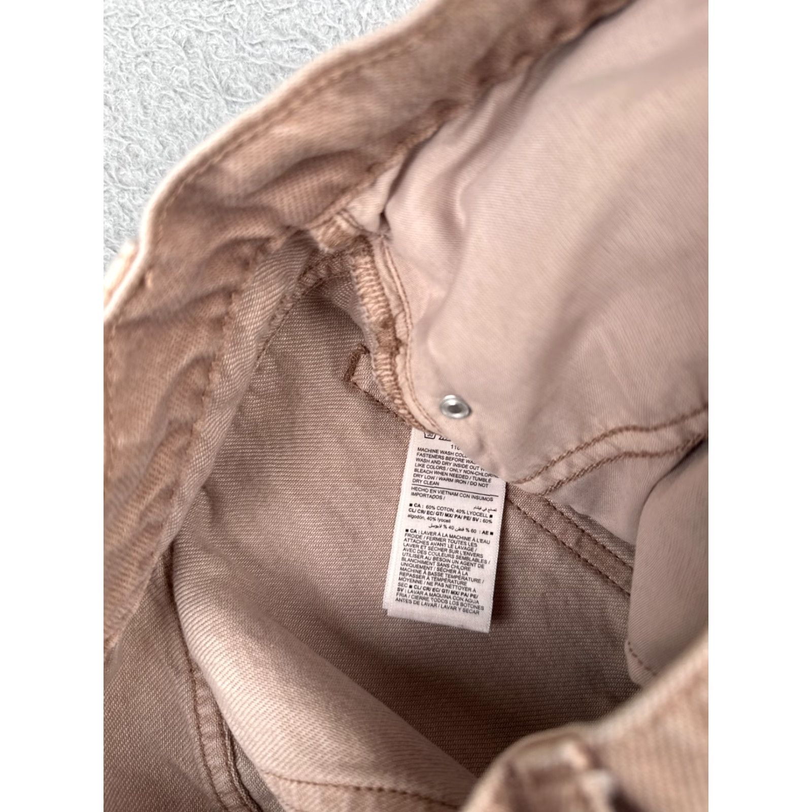 Old Navy Old Navy Jeans Womens 2 Pink Baggy Wide Leg Mid Rise Cotton Lyocell Blend 28x28 Size 26" / US 2 / IT 38 - 7 Thumbnail