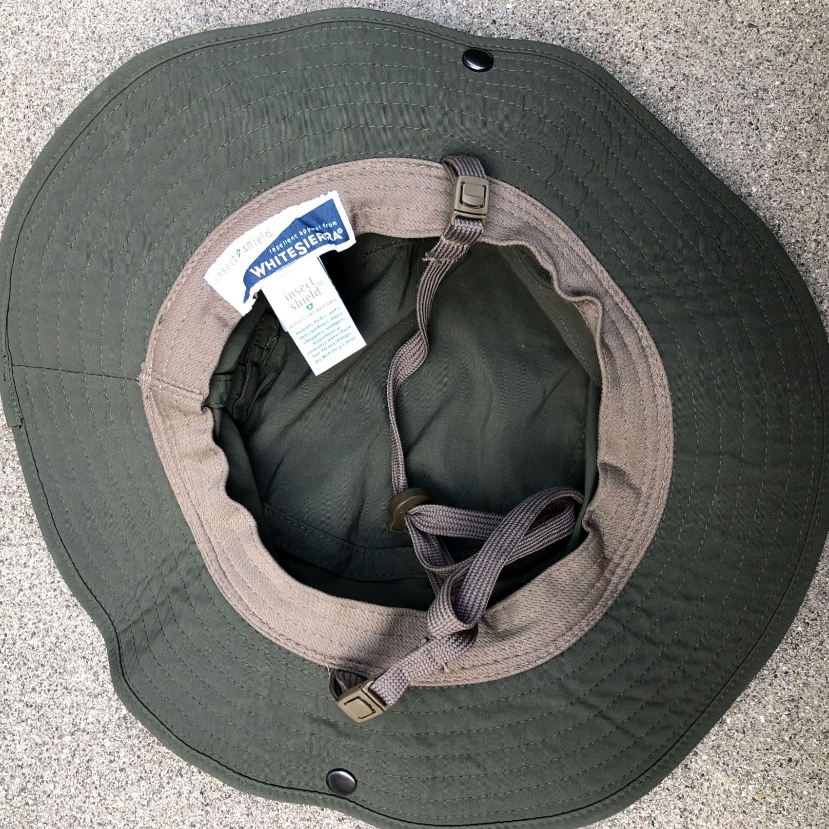 Vintage VINTAGE White Sierra Insect Shield Boonie Hat M/L Mens Nylon Green Cap Size ONE SIZE - 4 Thumbnail