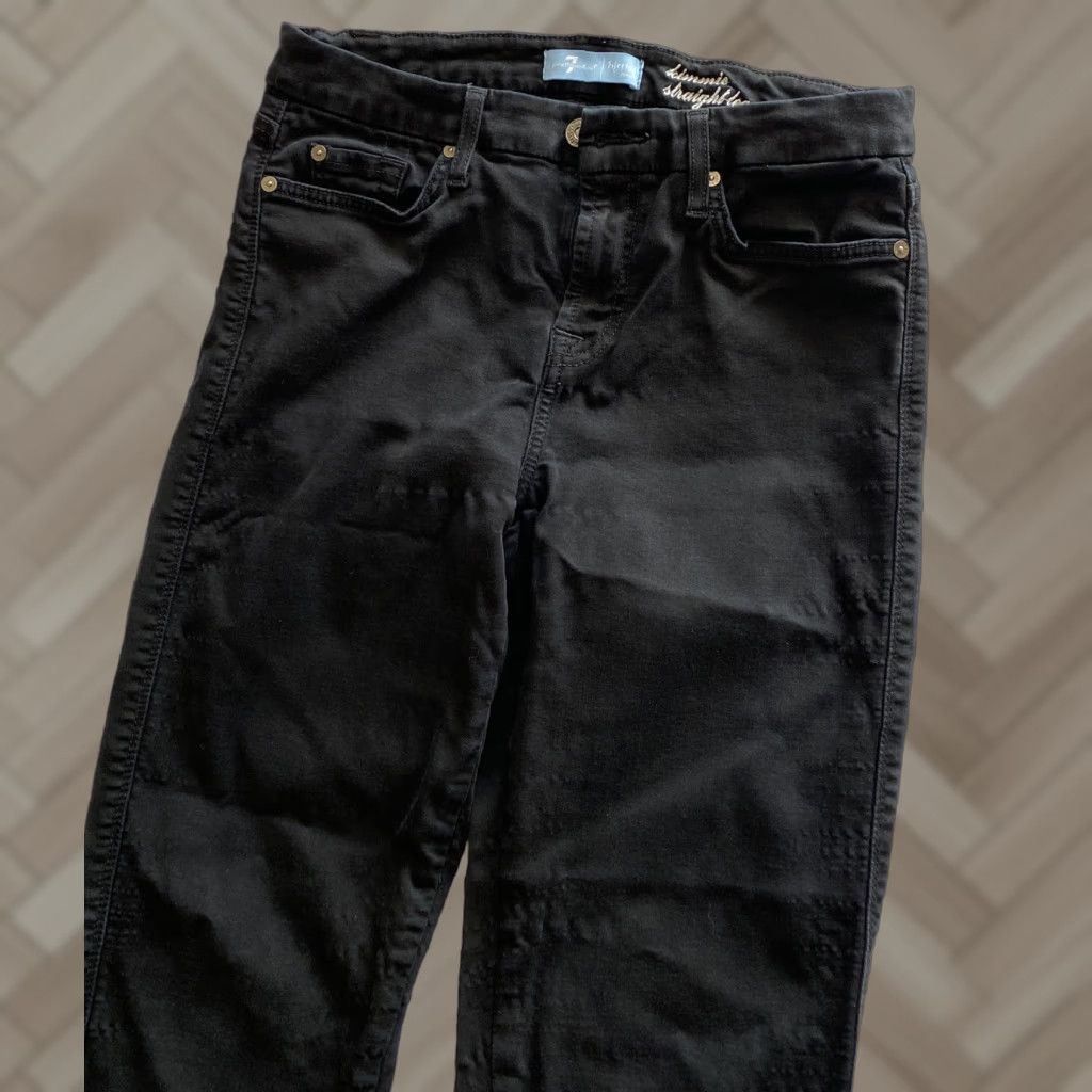 7 For All Mankind 7 For All Mankind Jeans Women 29 Jeans Black Skinny Stretch Ankle 29x29 Skinny Womens Size 29" - 1 Thumbnail