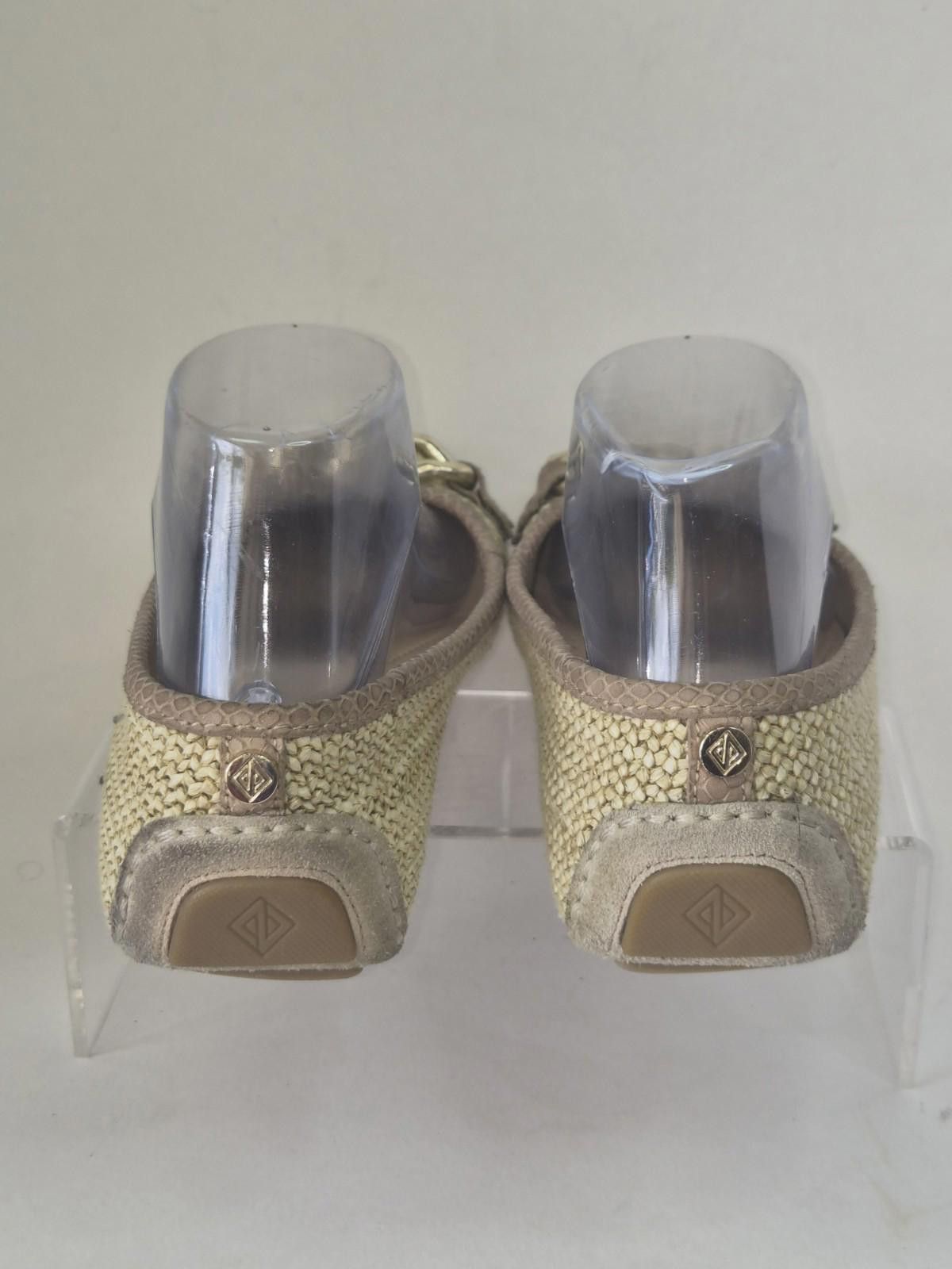 Donald Pliner DONALD J PLINIER Woven Raffia Ballet Flats Beige Boho Sz. 7M Size US 7 / IT 37 - 6 Thumbnail