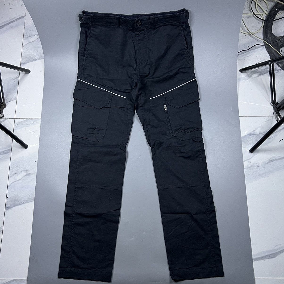 Louis Vuitton Louis Vuitton Virgil Abloh SS19 Black Cargo Pants Reflective Size US 31 - 1 Thumbnail