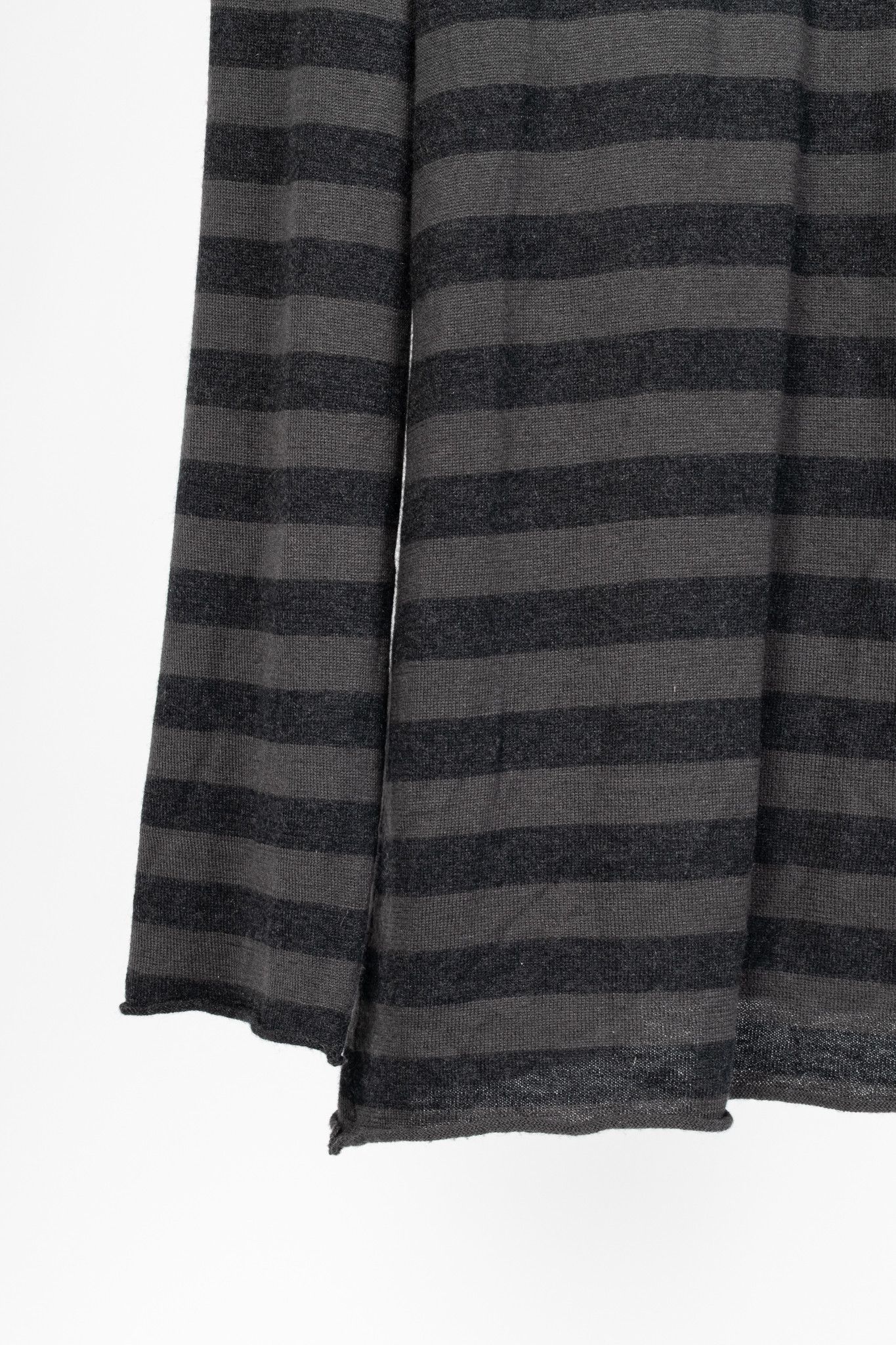 Undercover Undercover Grey & Black Striped Silk & Cashmere Pullover Size US L / EU 52-54 / 3 - 6 Thumbnail