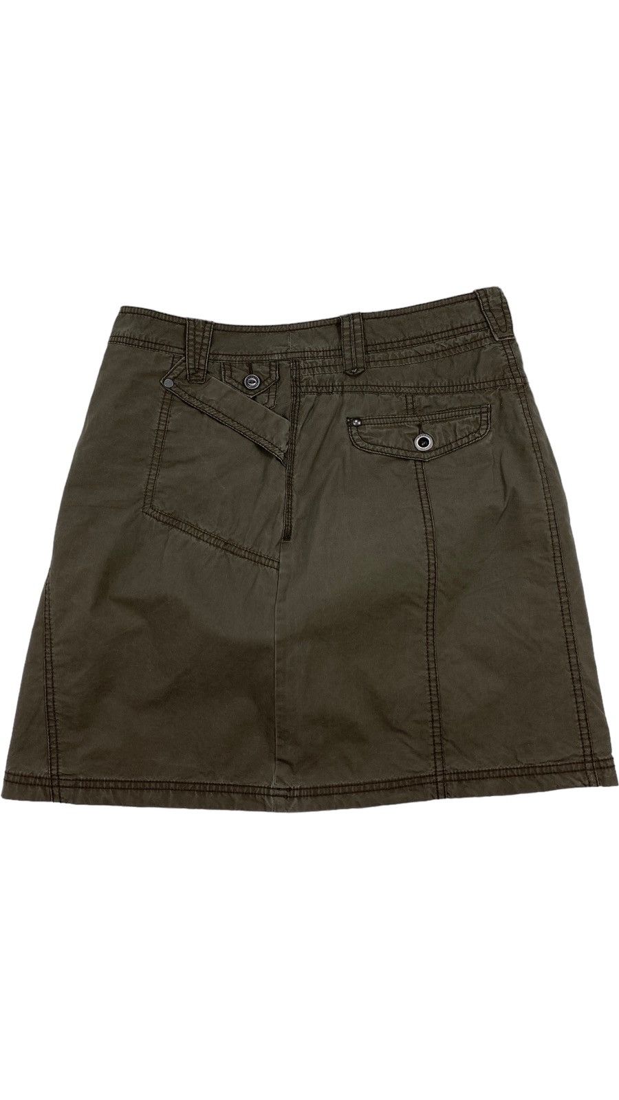 Vintage 🔥LASTDROP🔥Y2K GorpCore Washed Brown A-Line Lightweight Skirt Size 29" - 4 Thumbnail