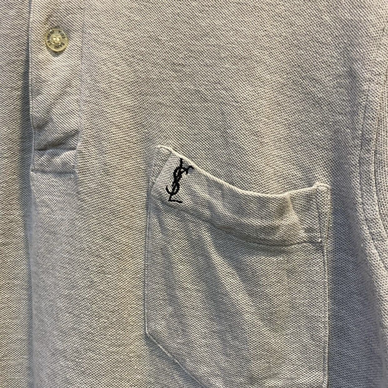 Yves Saint Laurent Vtg YSL Yves Saint Laurent Pour Homme Polo Tee Size US M / EU 48-50 / 2 - 5 Thumbnail