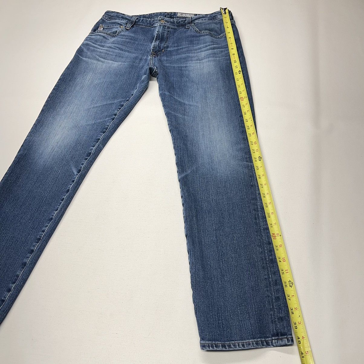 AG Adriano Goldschmied AG Adriano Goldschmied Jeans Blue Tellis Modern Slim Denim Size US 36 / EU 52 - 16 Thumbnail