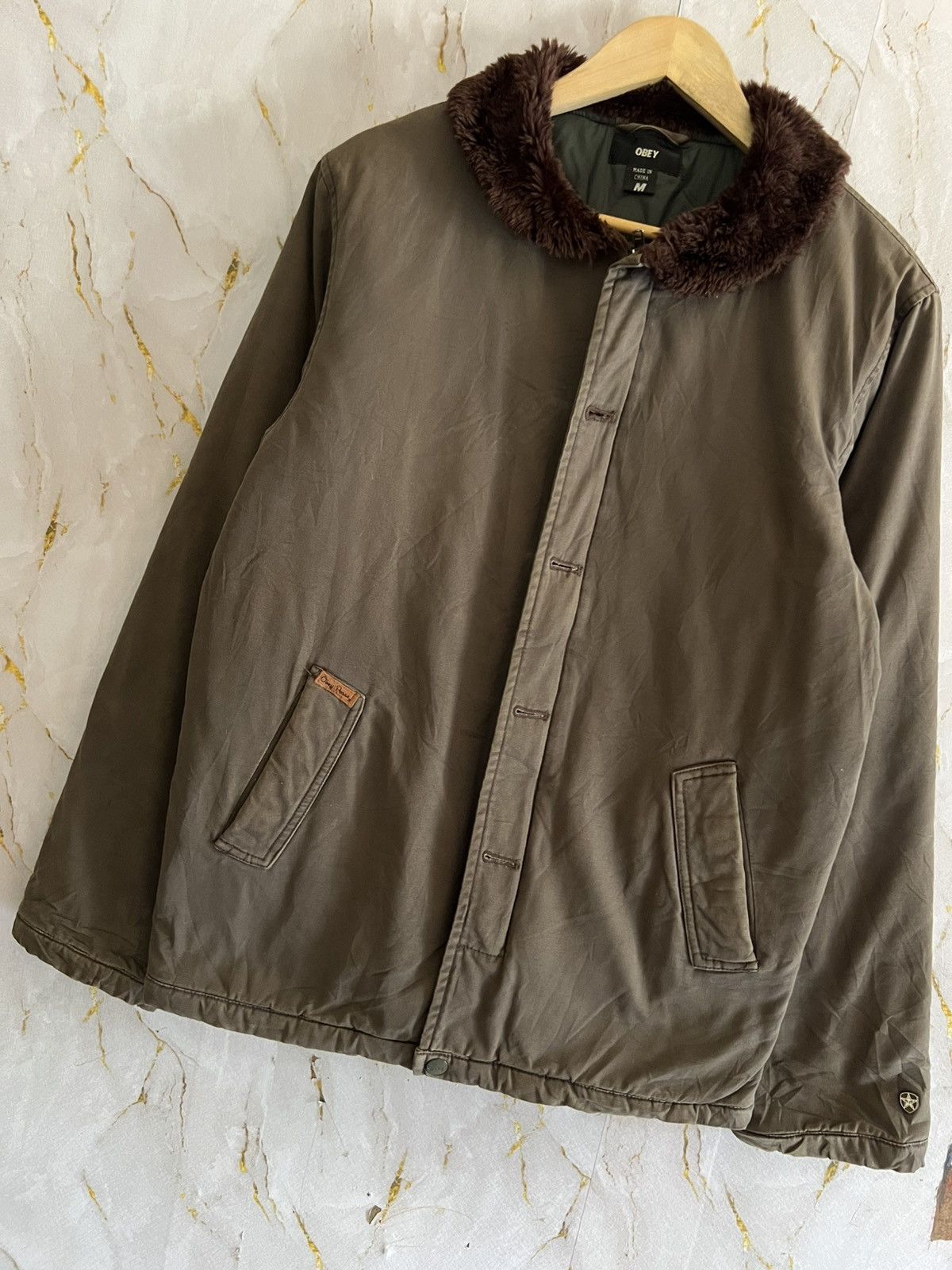 Obey Obey Workwear Jacket Duck Canvas Style Streetwear Size US M / EU 48-50 / 2 - 7 Thumbnail