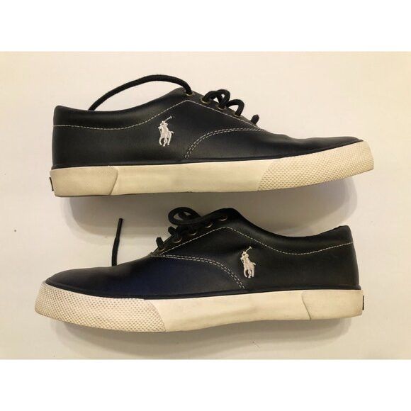 Polo Ralph Lauren polo ralph lauren men's leather fashion sneakers size: 10D Size US 10 / EU 43 - 1 Thumbnail