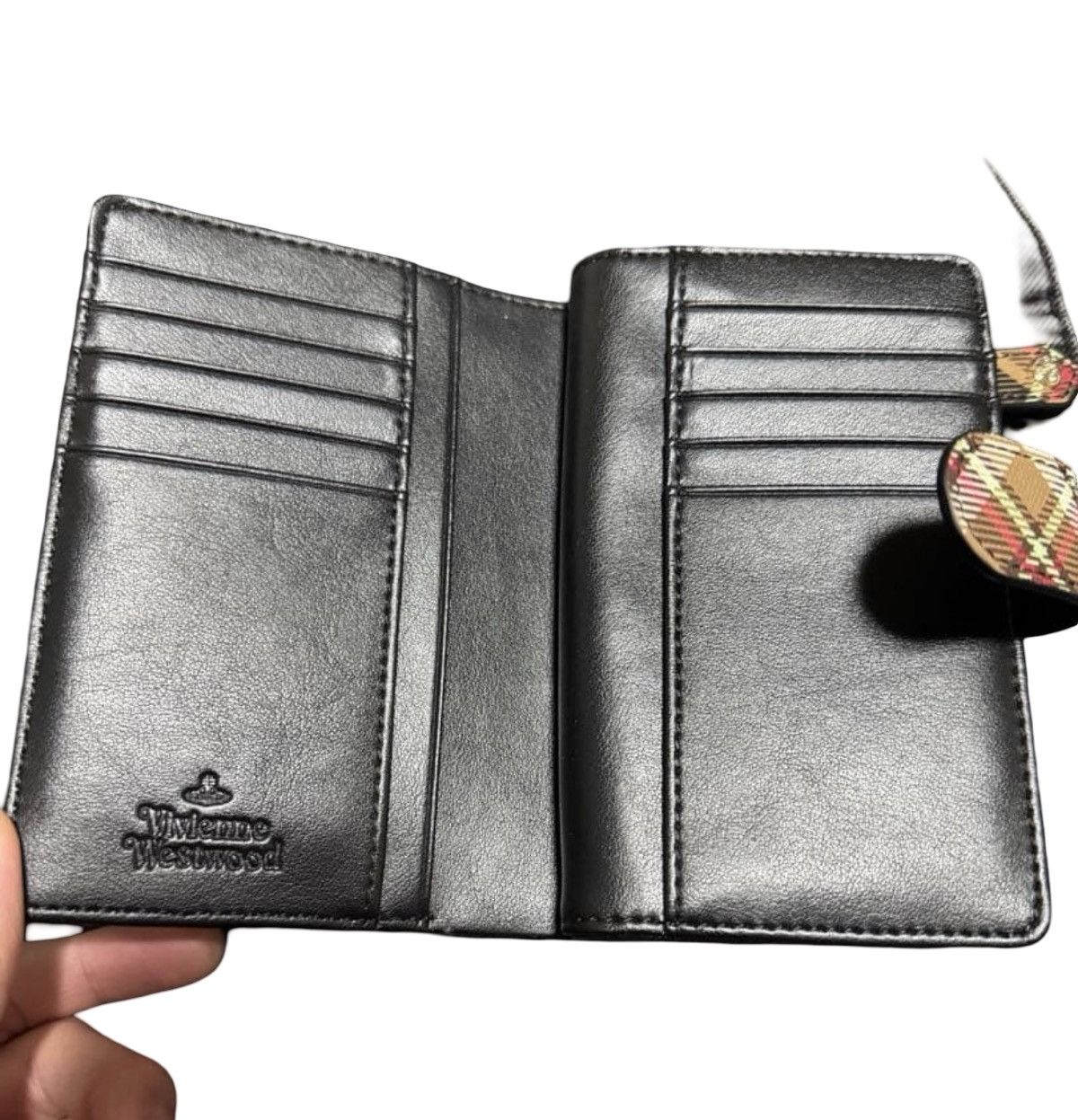 Vivienne Westwood Vivienne Westwood Derby Tartan Vegan Leather Compact Wallet Size ONE SIZE - 3 Thumbnail