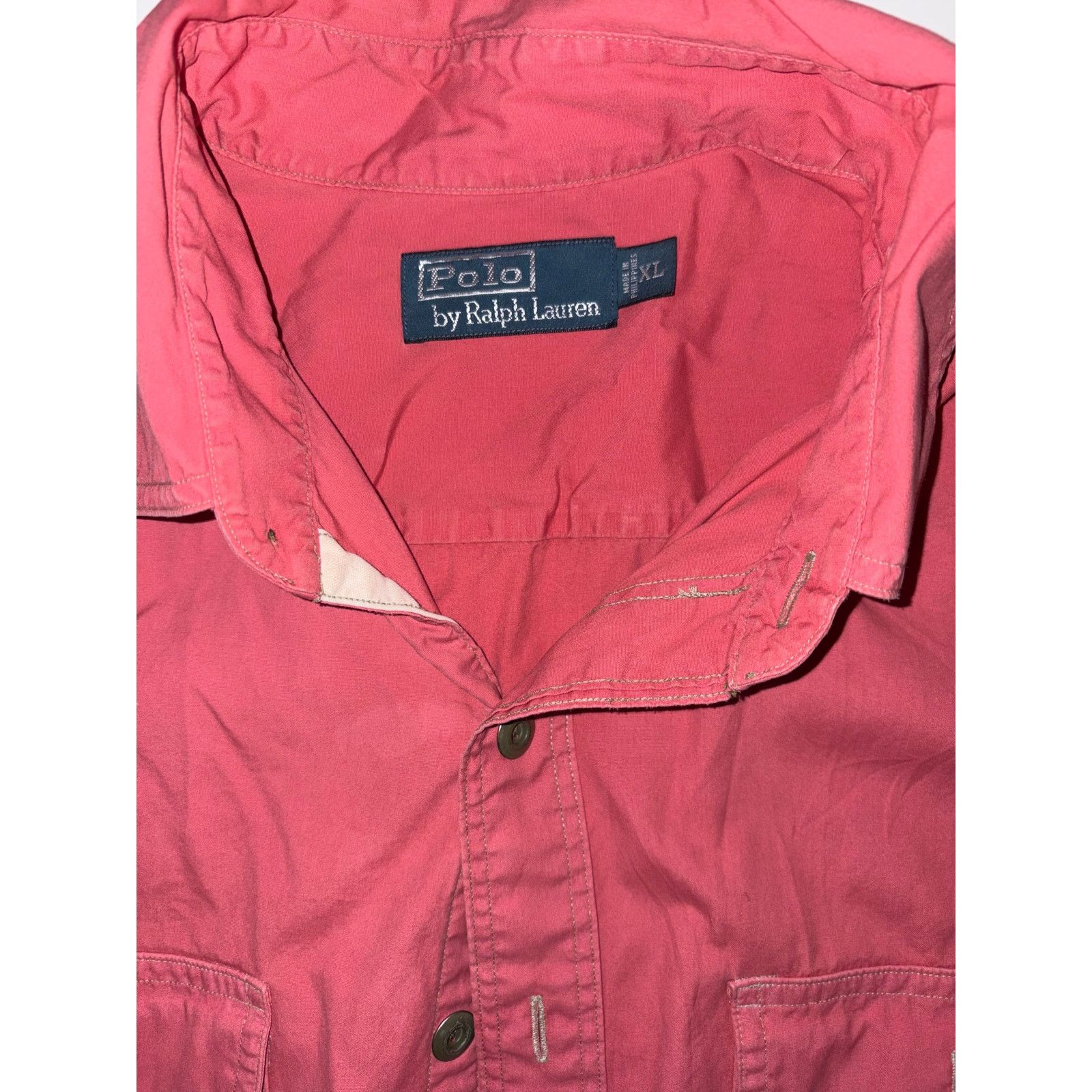 Polo Ralph Lauren Polo Ralph Lauren men’s longsleeve red y2k XL button up Size US XL / EU 56 / 4 - 2 Thumbnail